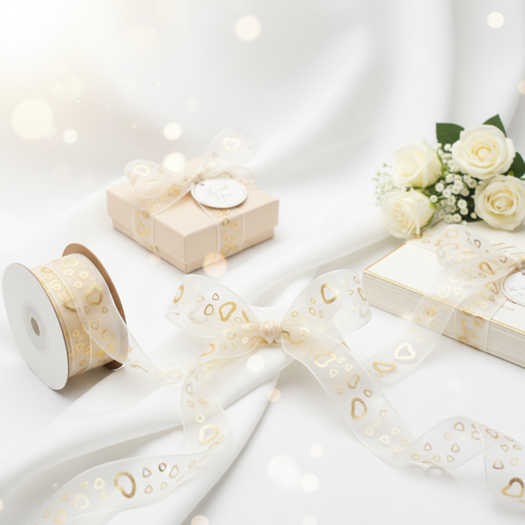 Sparkle Heart Ribbon: The Secret to a Sweet and Elegant Wedding