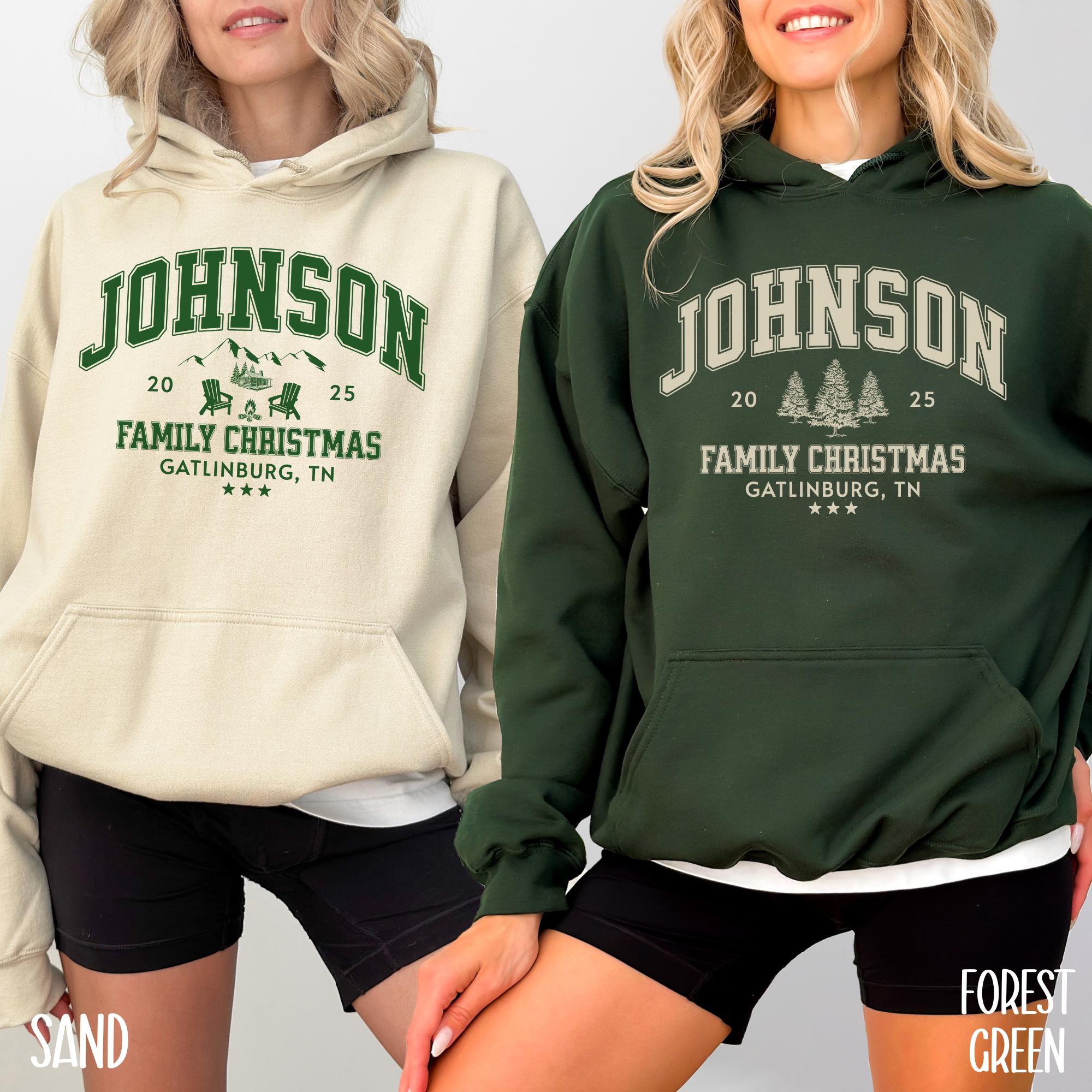 H9NEKO Personalized Family Christmas Hoodies - Vintage Santa Gift