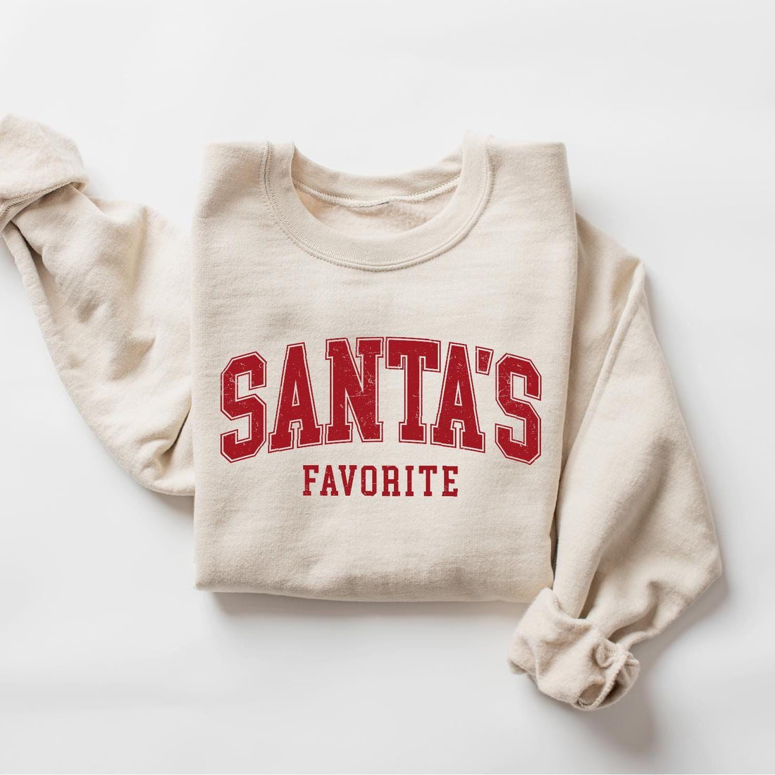 H9NEKO "Santa's Favorite" Christmas Sweatshirt - Funny Womens Gift