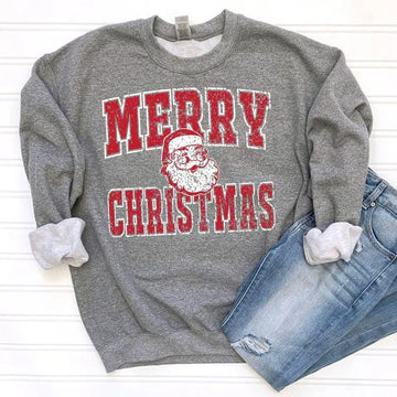 H9NEKO Merry Christmas Santa Sweatshirt - Unisex Holiday Season Shirt