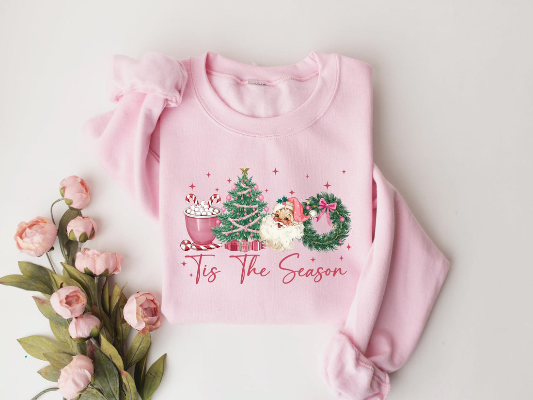 H9neko "Tis The Season" Christmas Sweatshirt - Cute Winter Hoodie