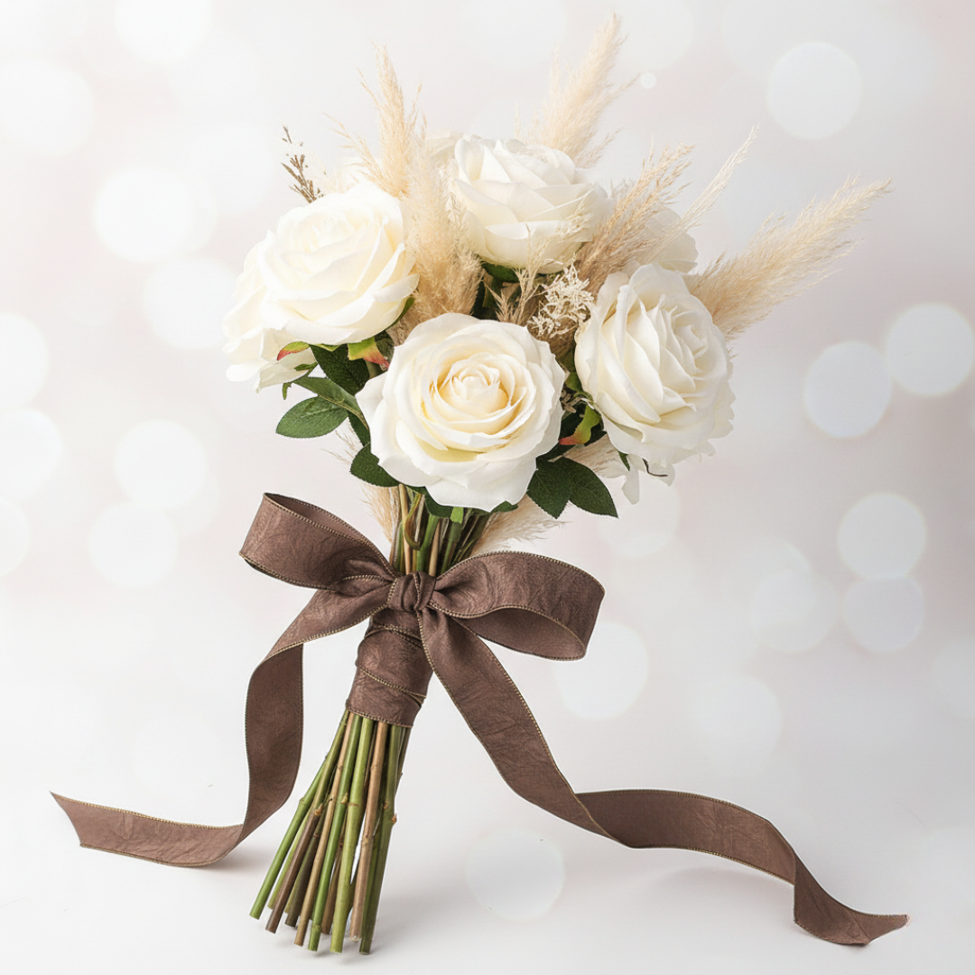 Shimmering Mocha Wrinkled Ribbon 1" x 10yd | Elegant Antique Style for DIY Crafts | H9Neko