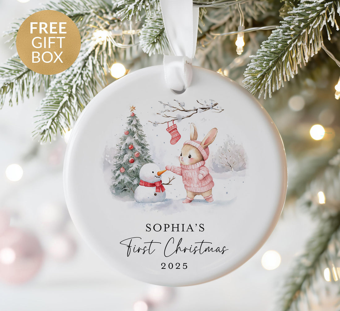 Custom Newborn Keepsake Ornament – Baby Boy or Girl Gift