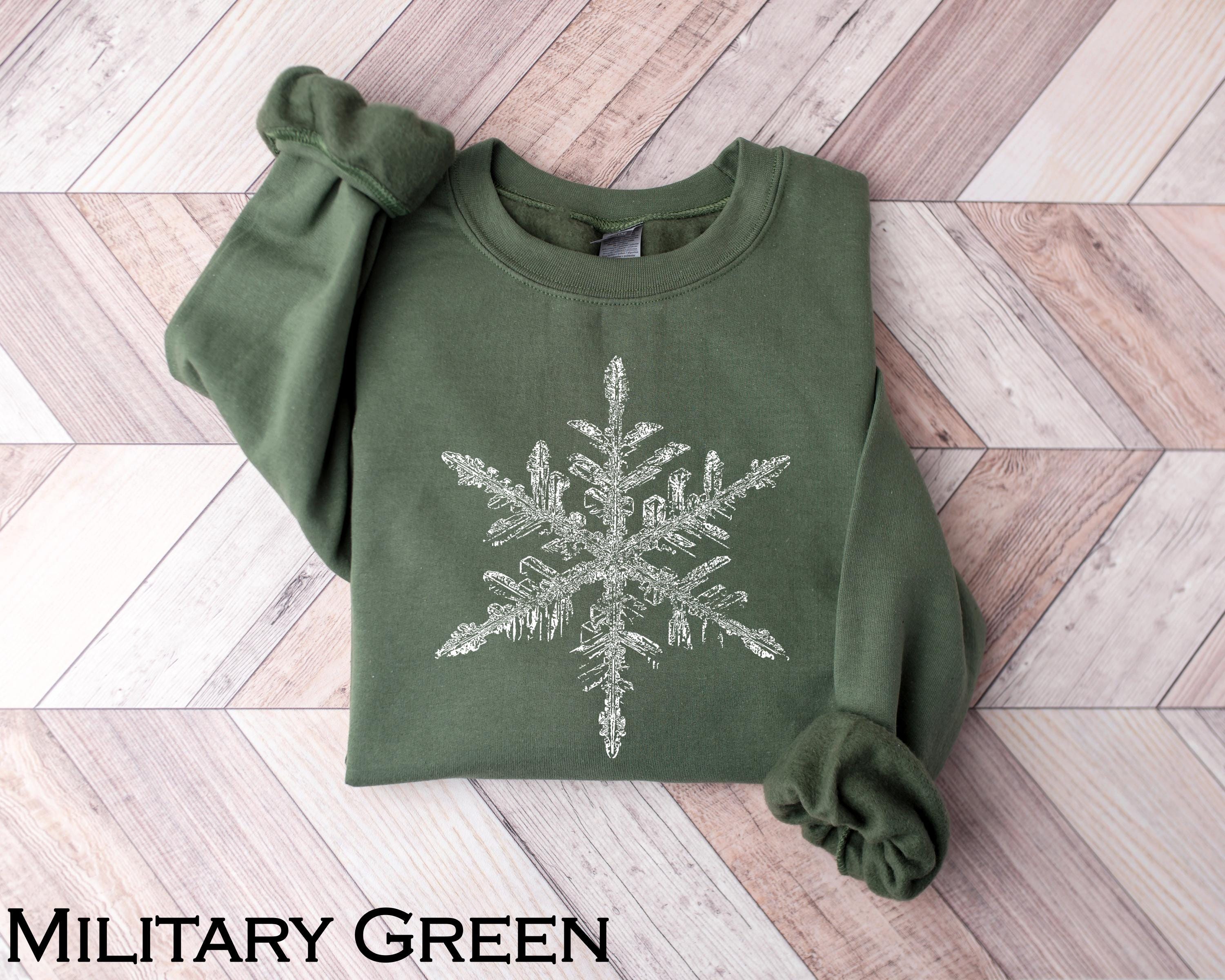 H9NEKO Snowflake Christmas Sweatshirt - Winter Sweater for Women