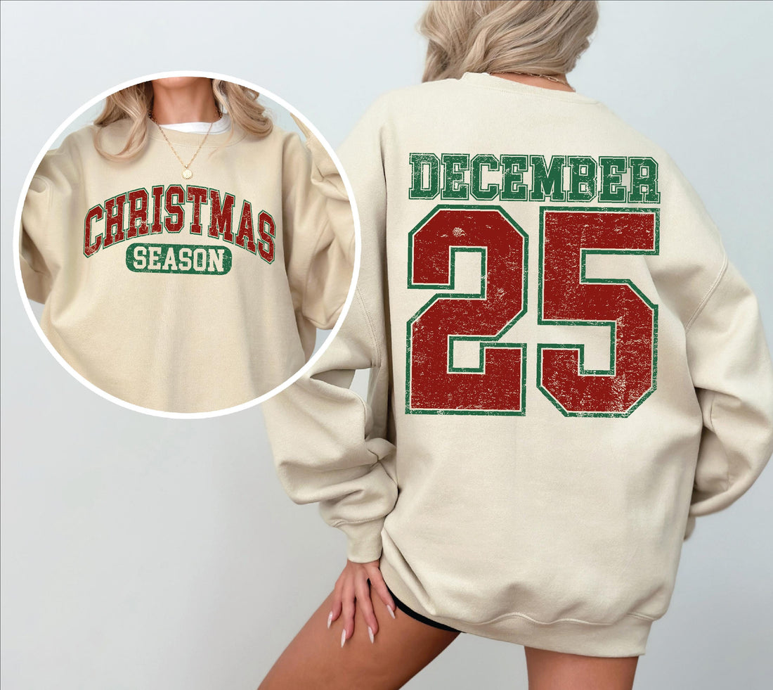 H9Neko Retro Christmas Hoodie – Family Matching December 25 Xmas Gift