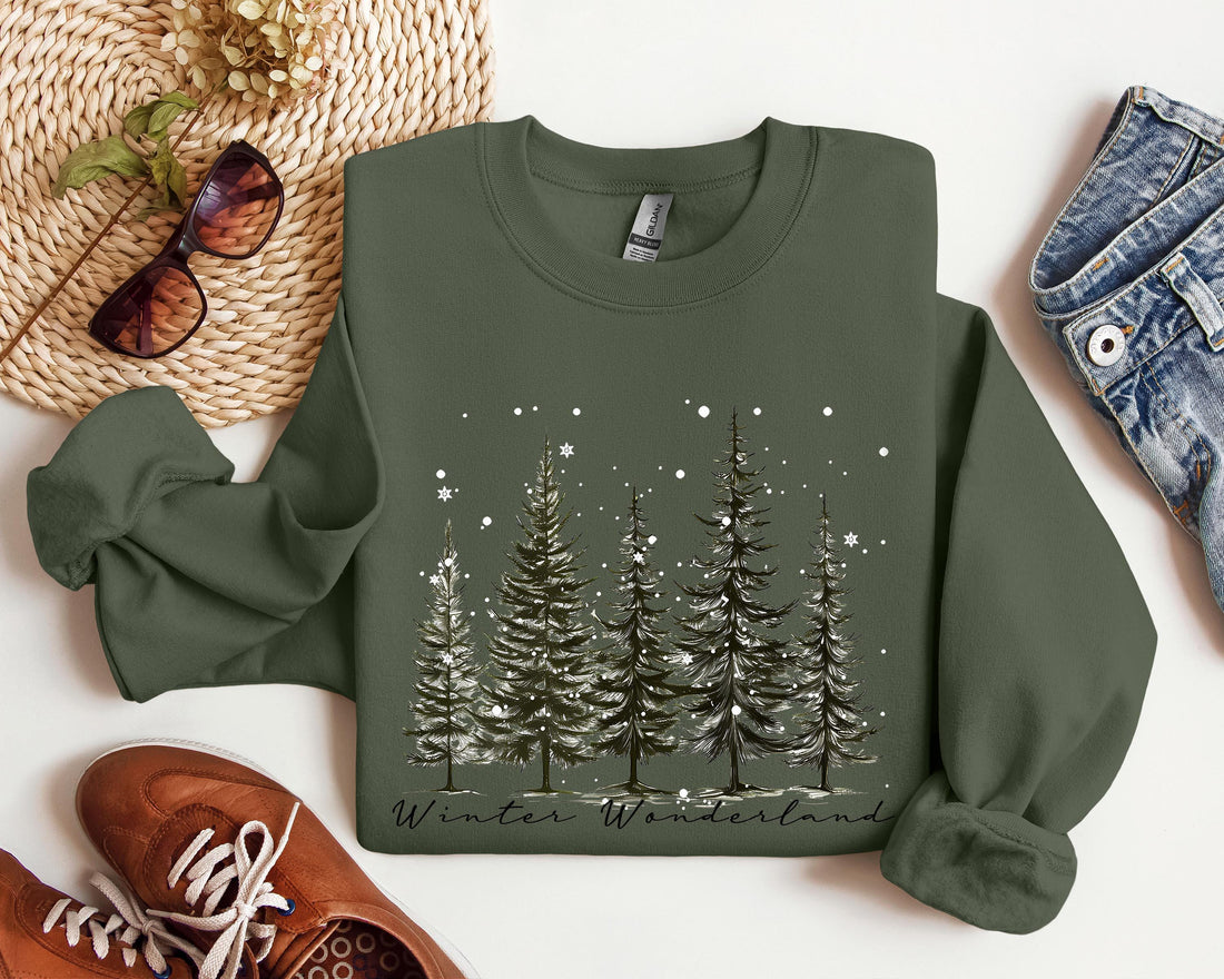 H9NEKO Winter Wonderland Sweatshirt - Christmas Shirt For Women Gift