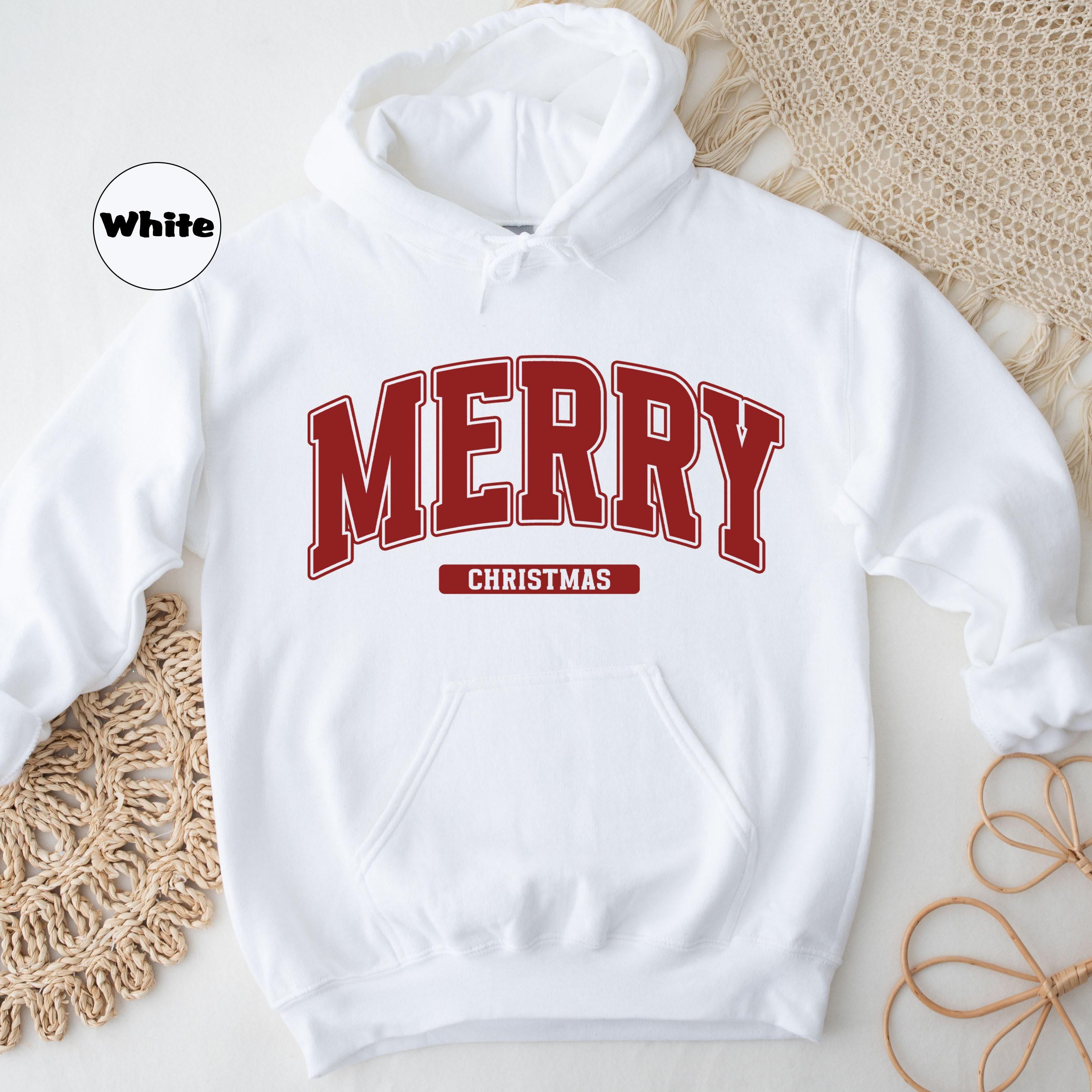 Merry Christmas Hoodie – Family Matching Holiday Outfit, Cute Xmas Gift by H9Neko