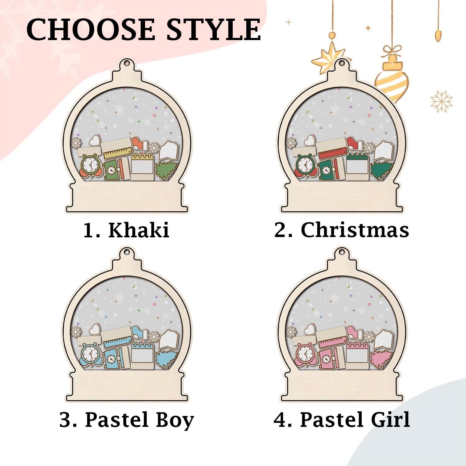 Custom Newborn Gift 4D Shake Ornament - Baby Xmas Keepsake 2025