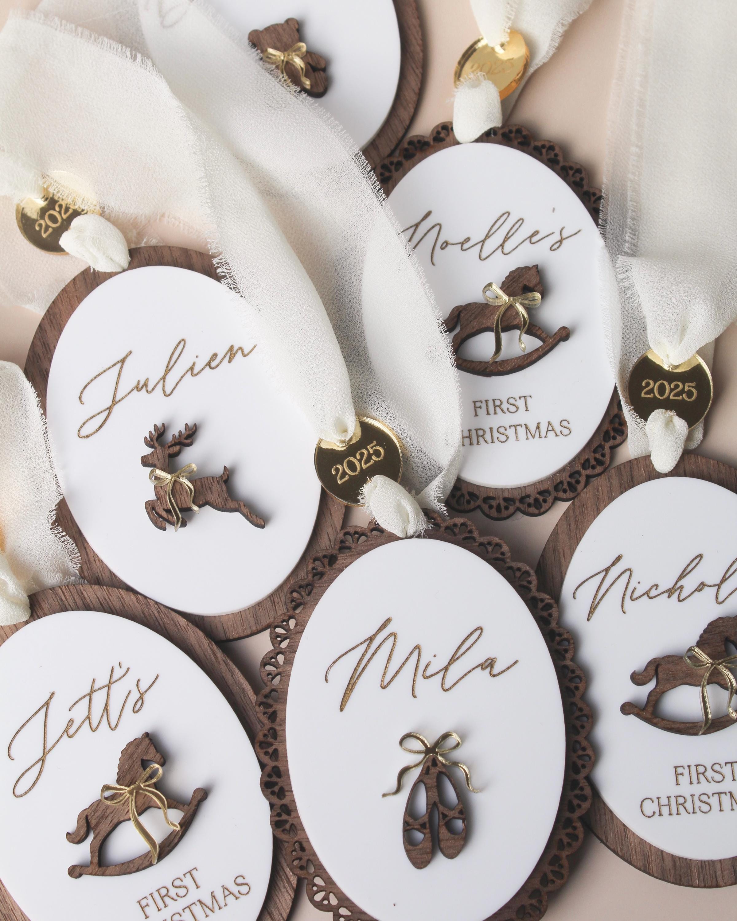 First Christmas Ornament 2025, Custom Christmas Ornament, Baby’s First Christmas