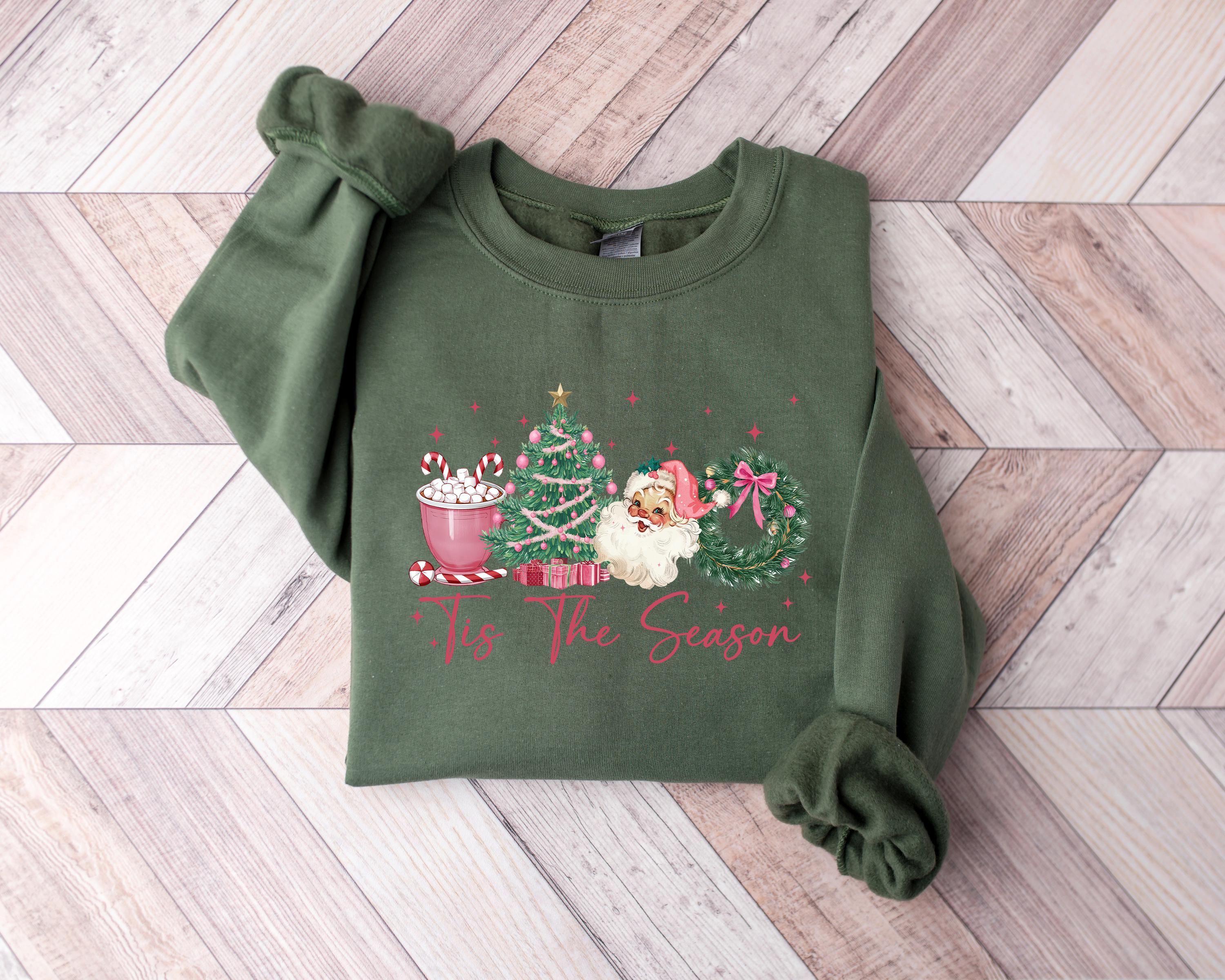 H9neko "Tis The Season" Christmas Sweatshirt - Cute Winter Hoodie