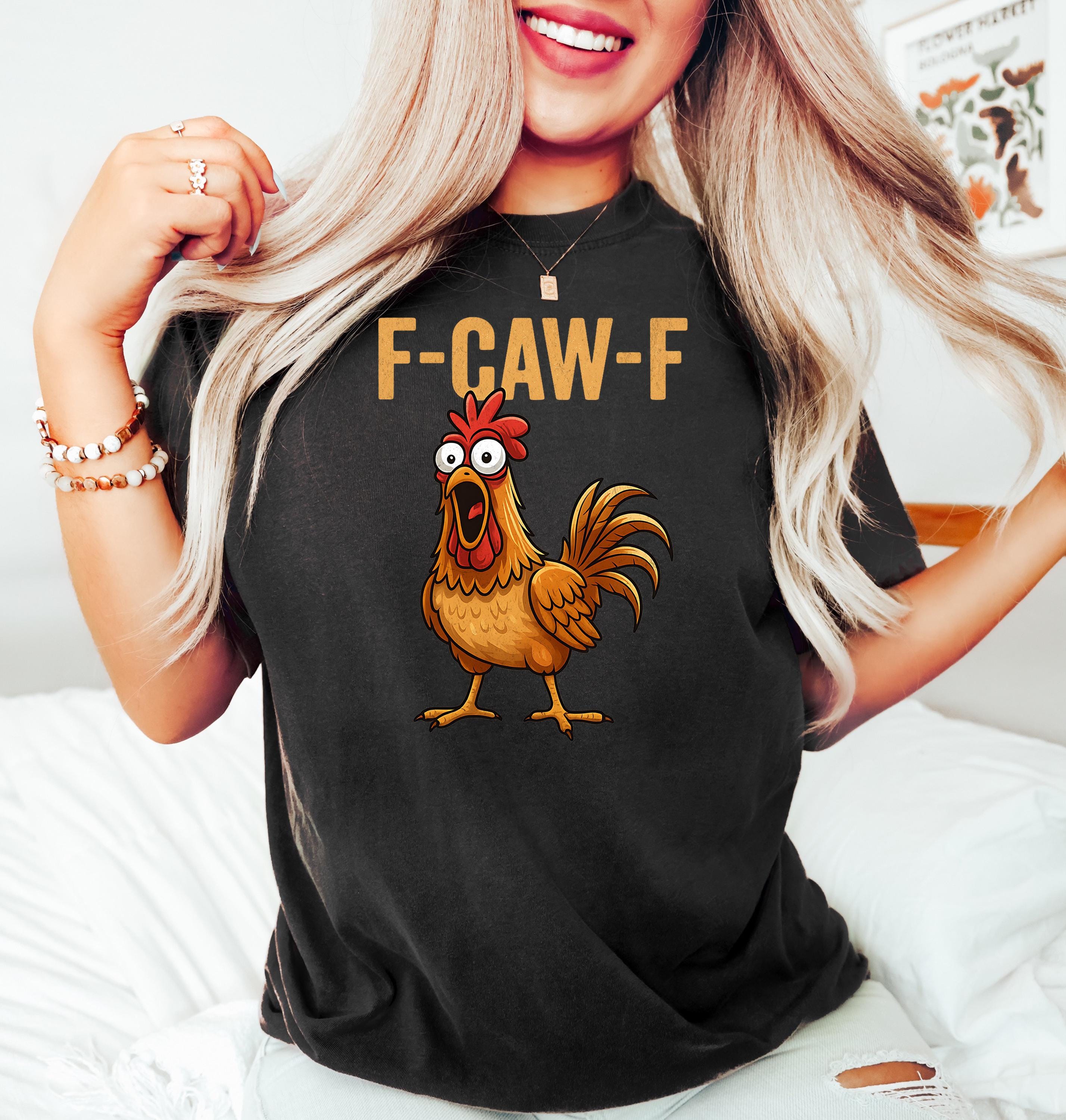 H9Neko F-Caw-F Raven Shirt – Funny Sassy Crow Graphic Tee, Gothic Bird Art T-Shirt, Moonlit Raven Gift for Bird Lover