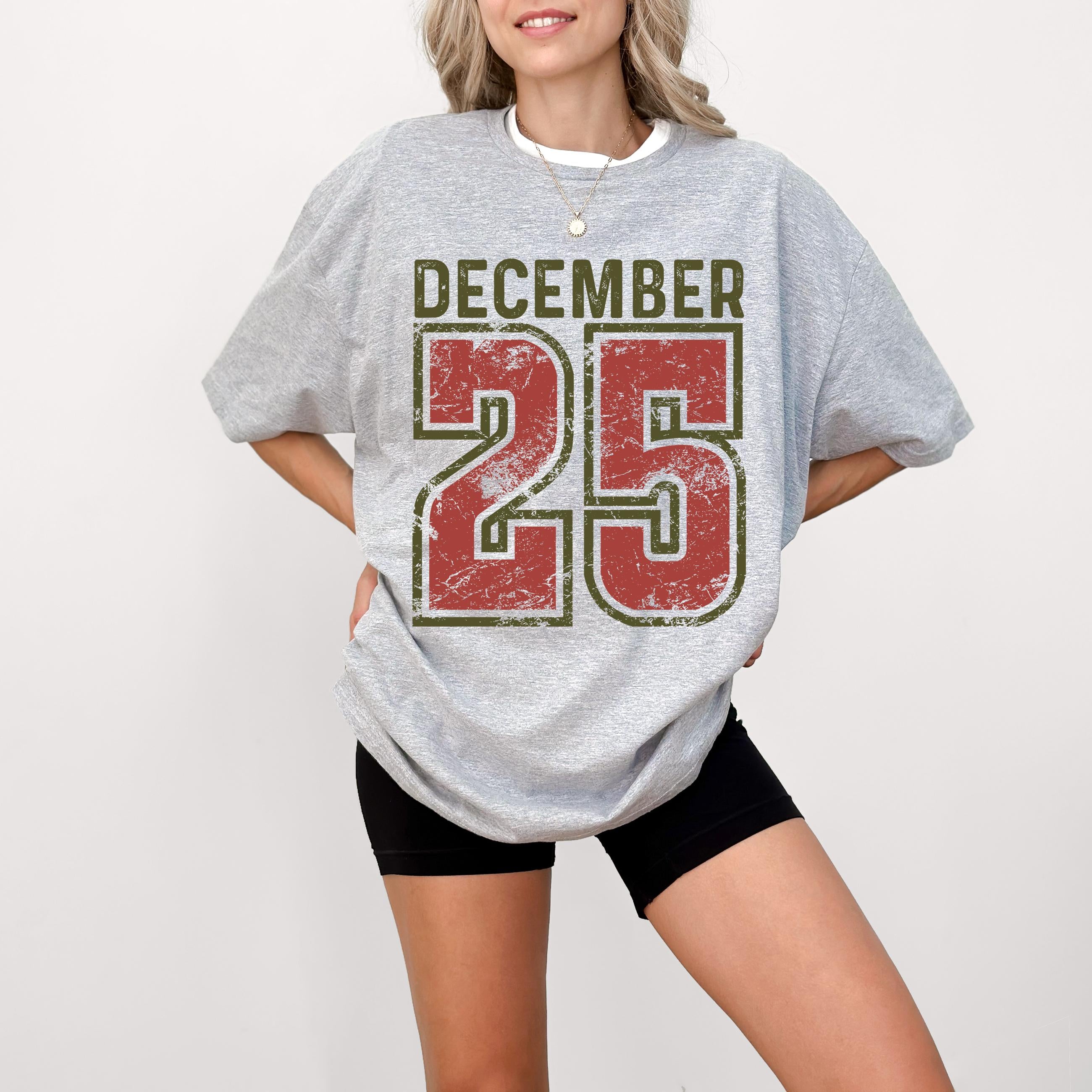 H9neko Retro Christmas T-Shirt - December 25 Holiday Tee Unisex