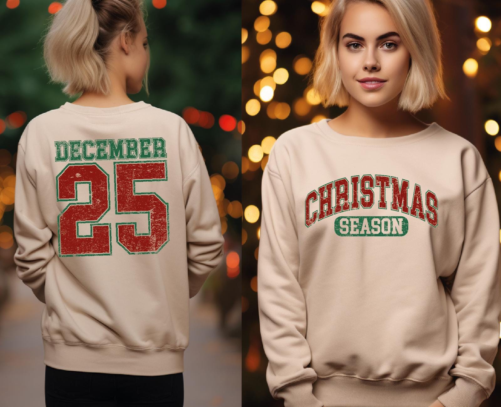 H9Neko Retro Christmas Hoodie – Family Matching December 25 Xmas Gift