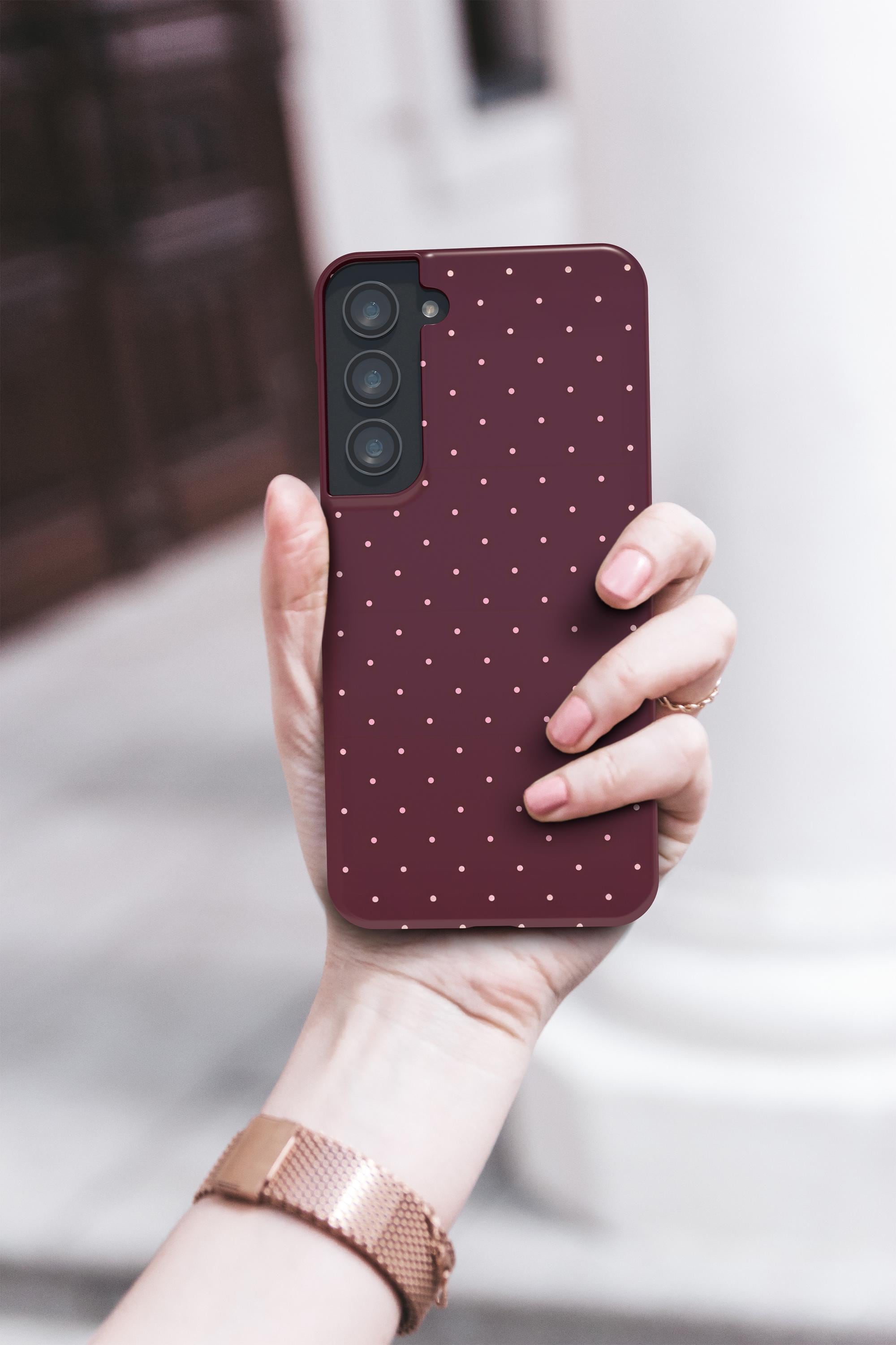 Polka Dot Cute Soft Girl Phone Case – Y2K Aesthetic Cover for iPhone 17/16/15/14/13/12 Pro Max| H9Neko