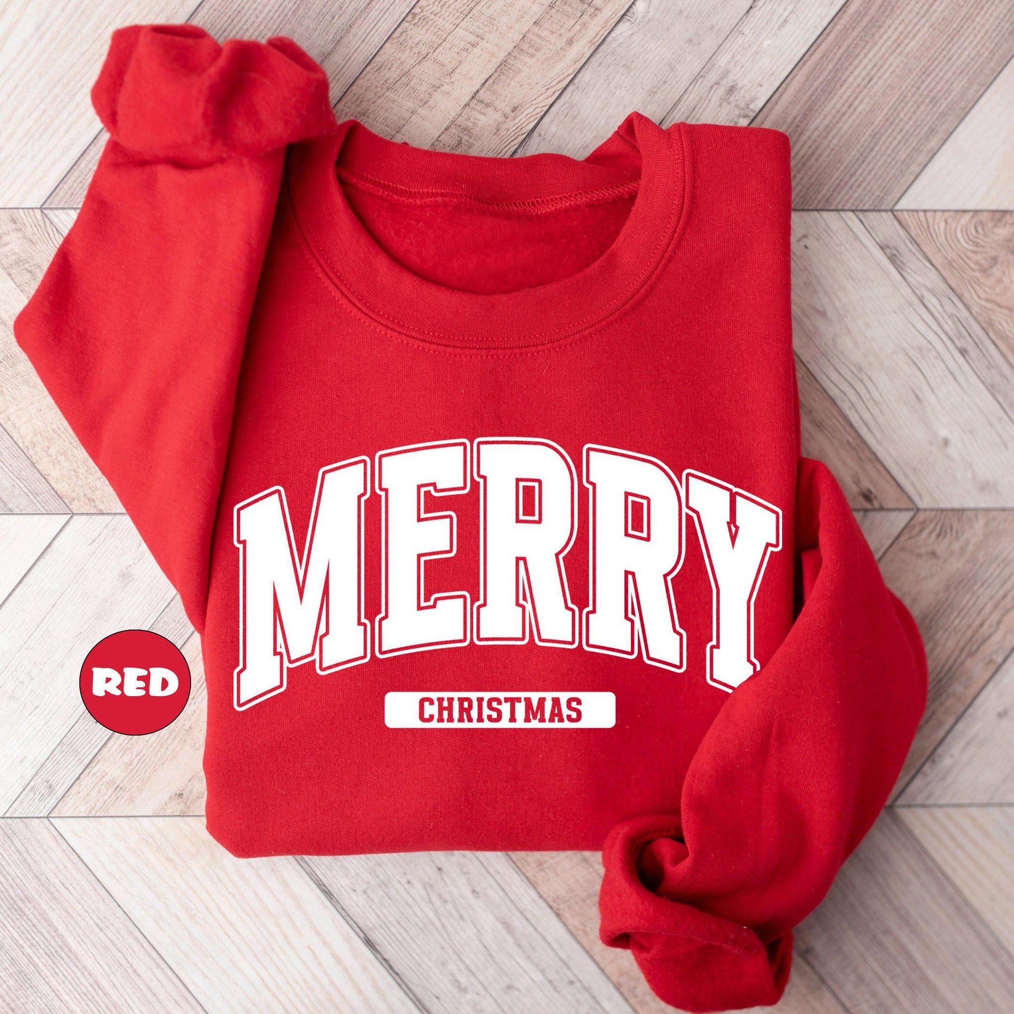 Merry Christmas Sweatshirt – Family Matching Holiday Sweater, Cozy Winter Gift by H9Neko