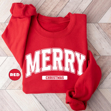 Merry Christmas Sweatshirt – Family Matching Holiday Sweater, Cozy Winter Gift by H9Neko