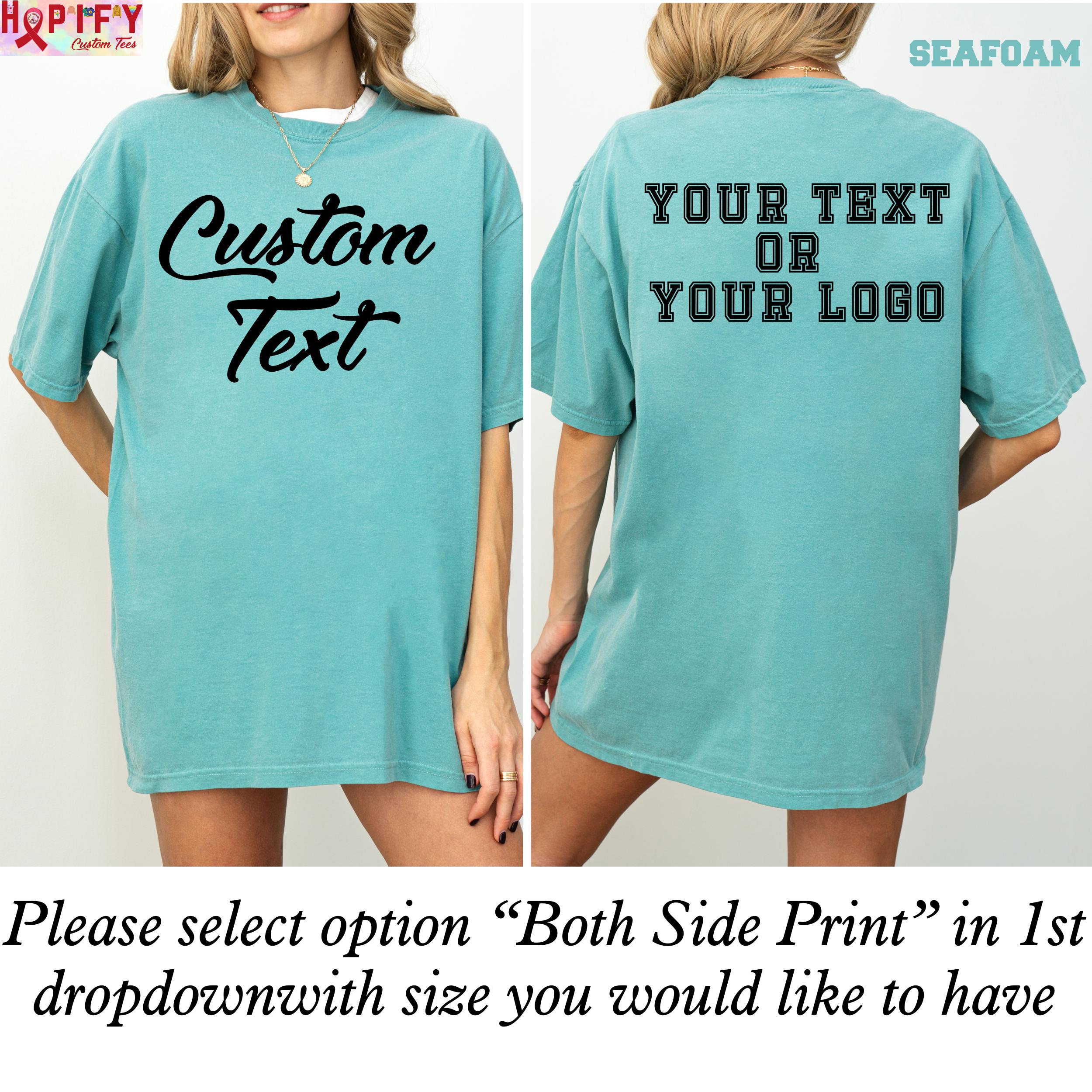 H9NEKO Custom Comfort Colors T-Shirt - Personalized Text Boho Shirt