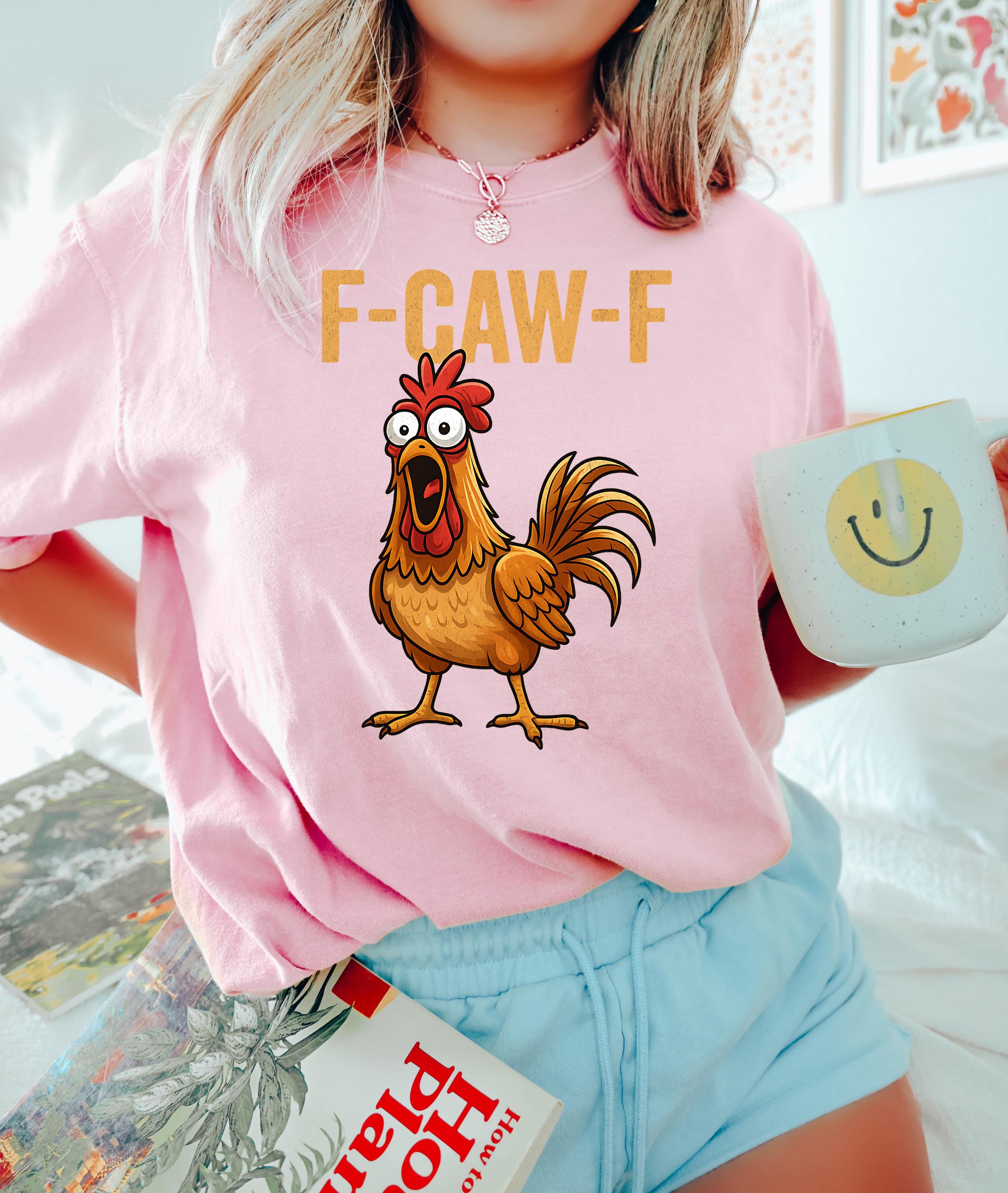 H9Neko F-Caw-F Raven Shirt – Funny Sassy Crow Graphic Tee, Gothic Bird Art T-Shirt, Moonlit Raven Gift for Bird Lover