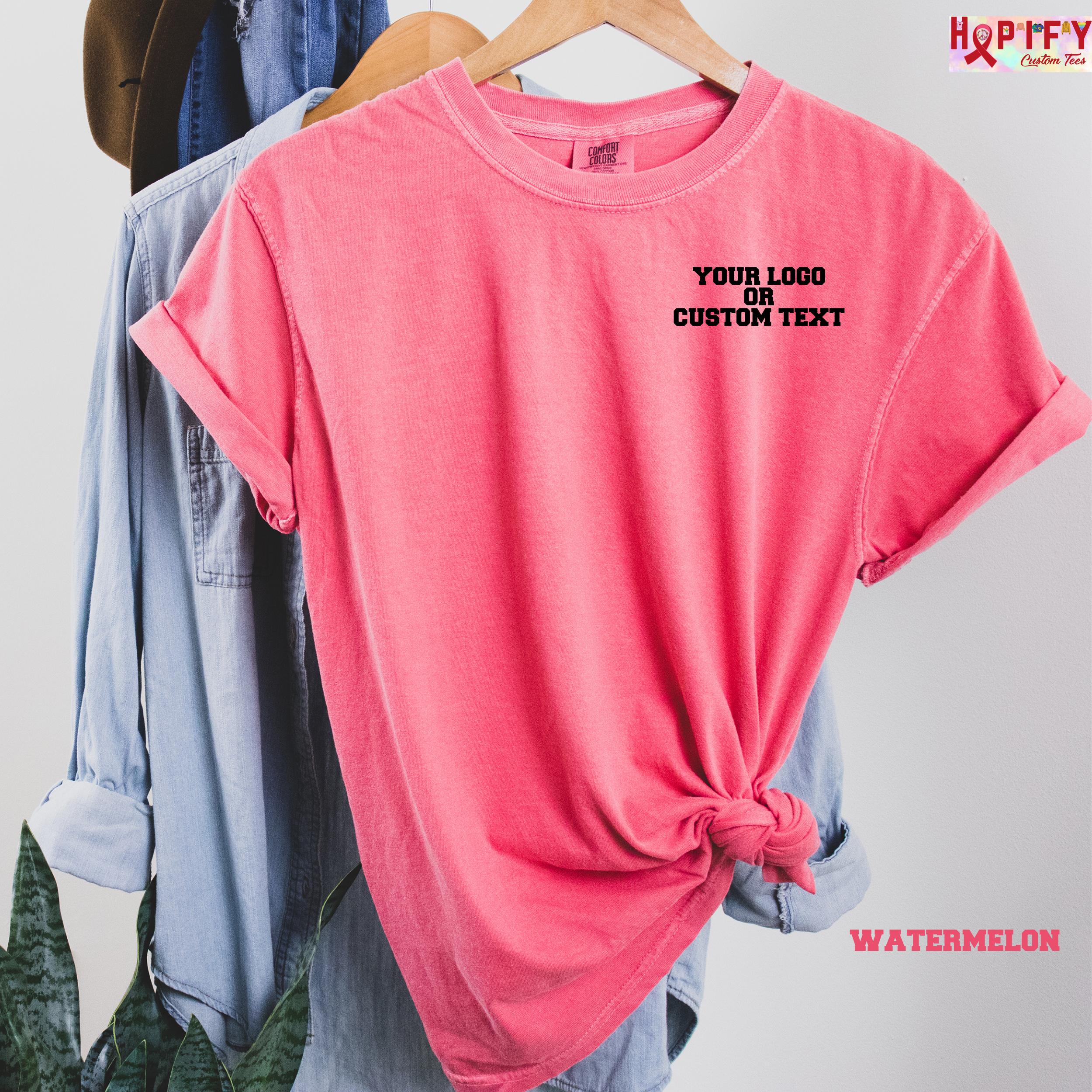 H9NEKO Custom Comfort Colors T-Shirt - Personalized Text Boho Shirt