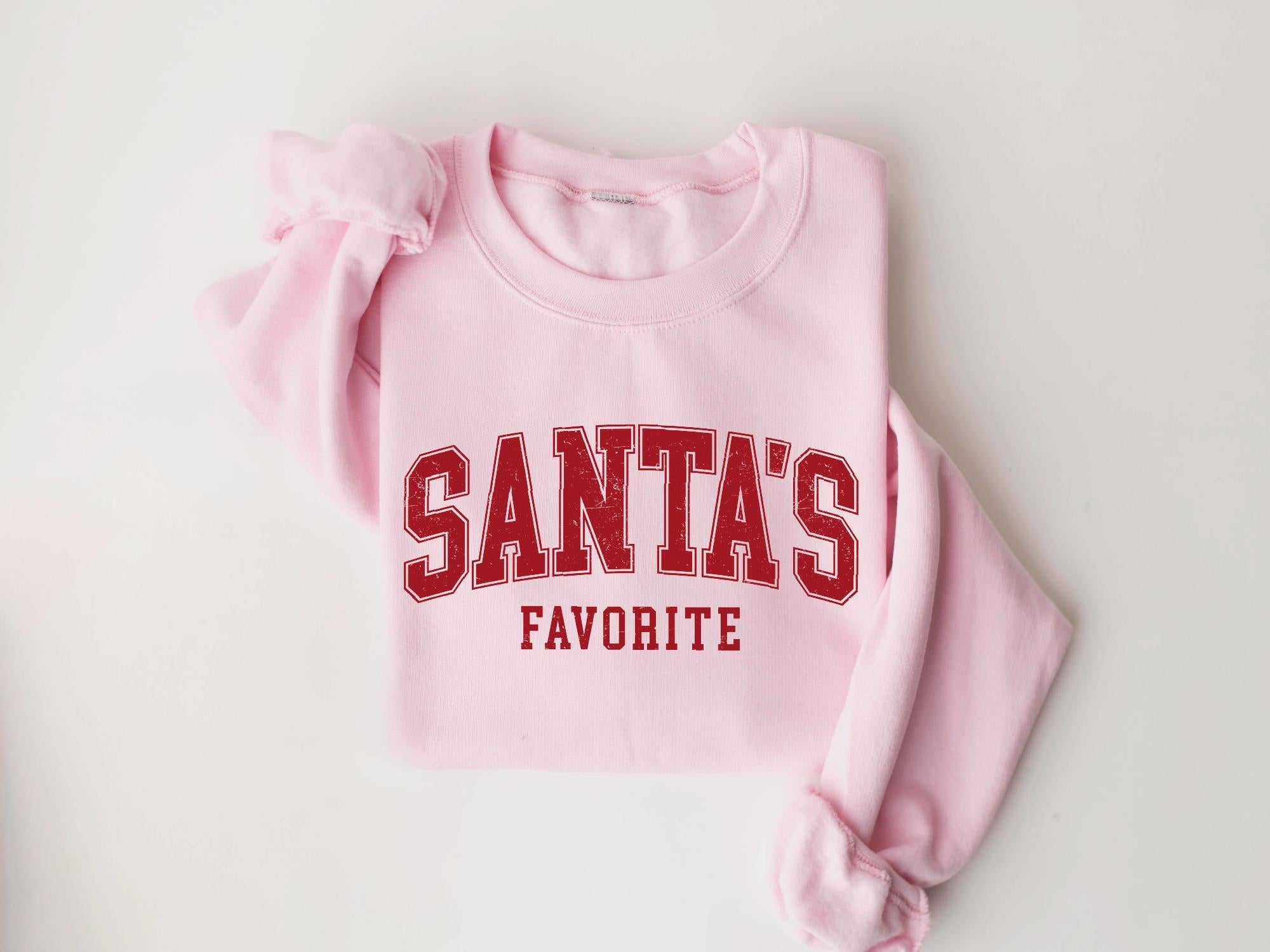 H9NEKO "Santa's Favorite" Christmas Sweatshirt - Funny Womens Gift