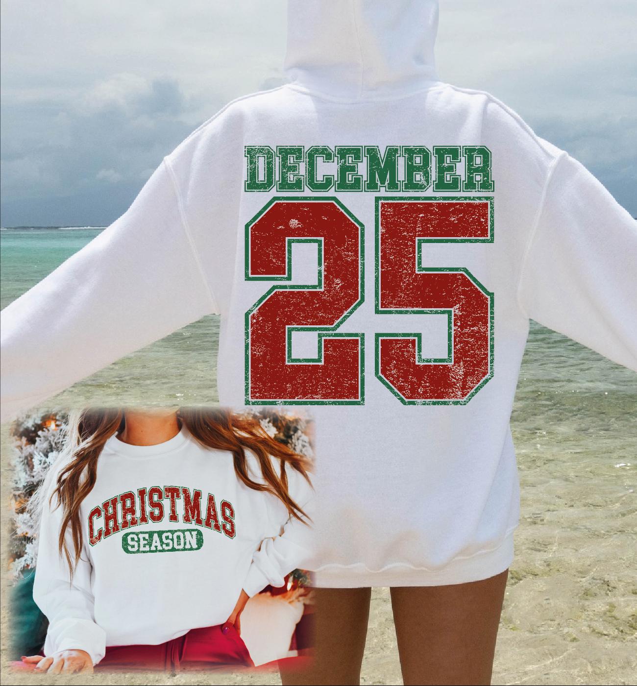 H9Neko Retro Christmas Hoodie – Family Matching December 25 Xmas Gift