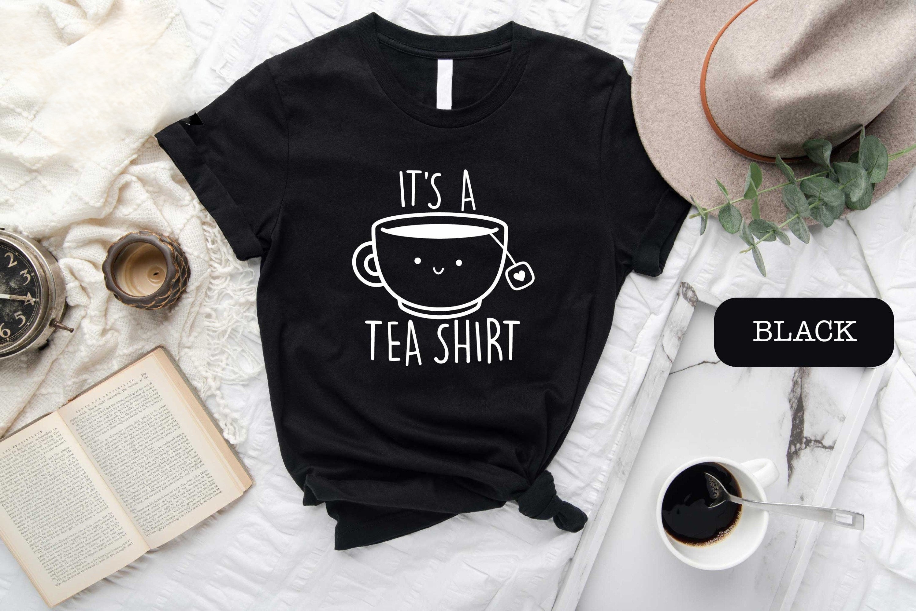 H9Neko “It’s a Tea Shirt” – Funny Cute T-Shirt for Women, Humor Gift for Her