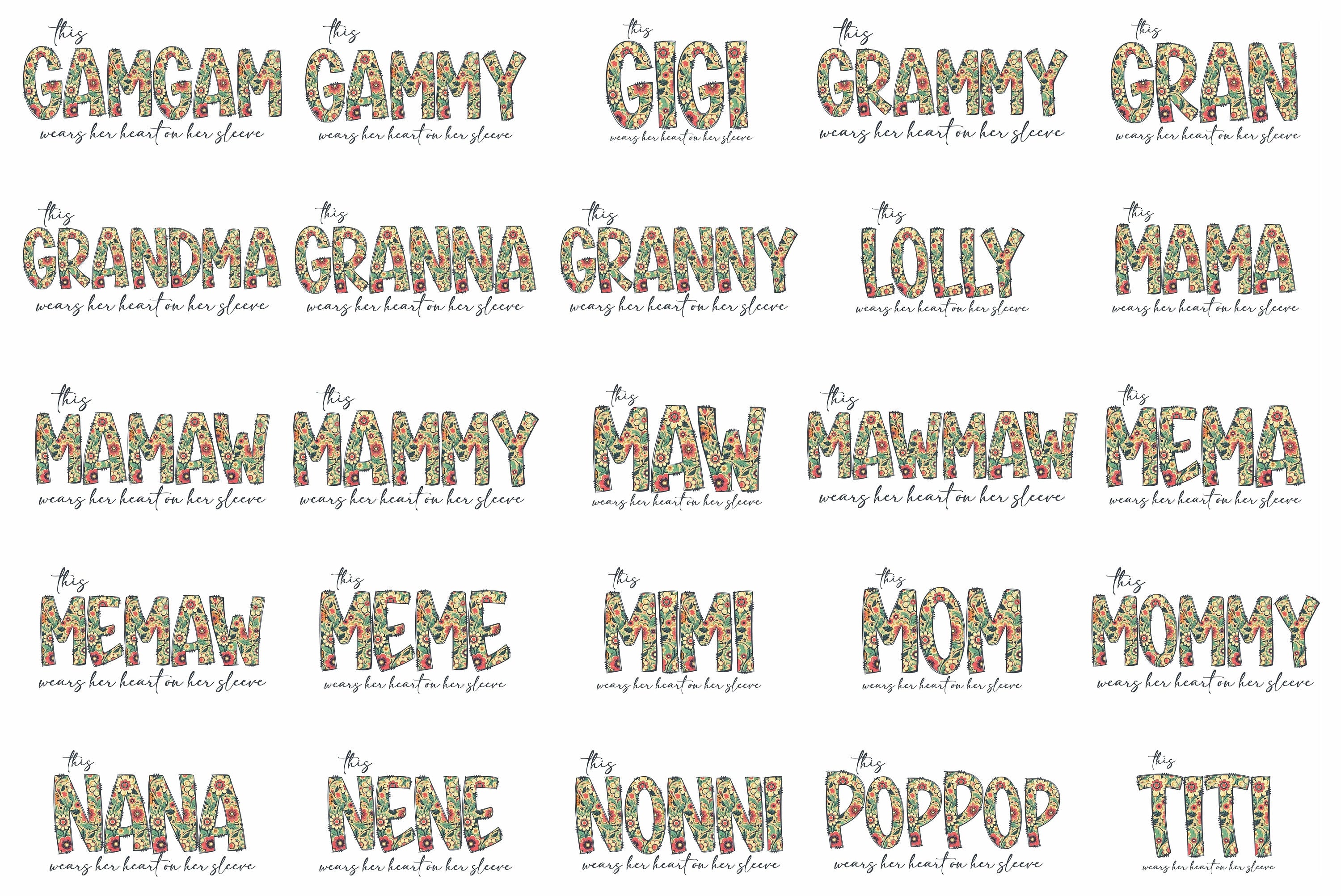 H9NEKO Custom Grandma Heart Sleeve Hoodie - Personalized Grandparent Gift