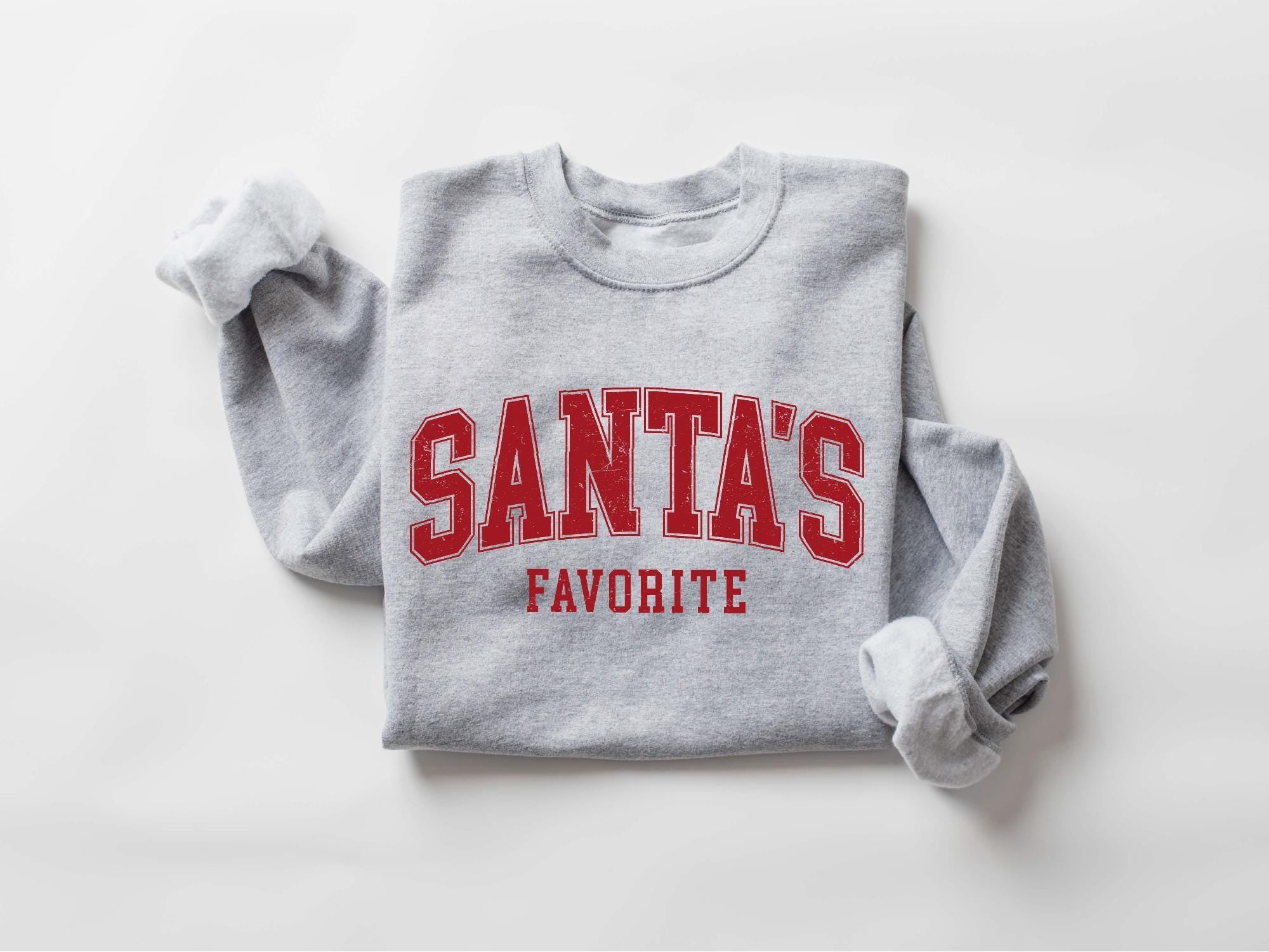 H9NEKO "Santa's Favorite" Christmas Sweatshirt - Funny Womens Gift