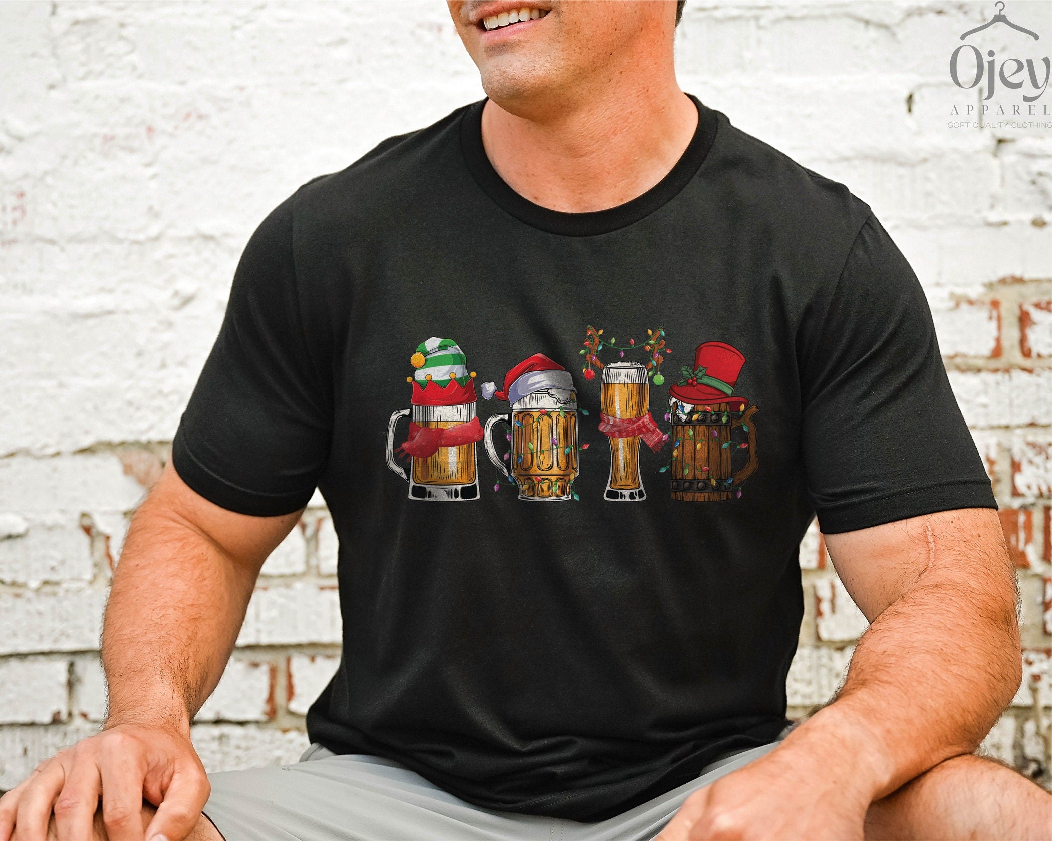 H9Neko Christmas Beer Shirt – Funny Christmas Drinking Shirt, Santa Beer Tee, Beer Lover Gift, Christmas Party Shirt, Xmas Holiday Gift