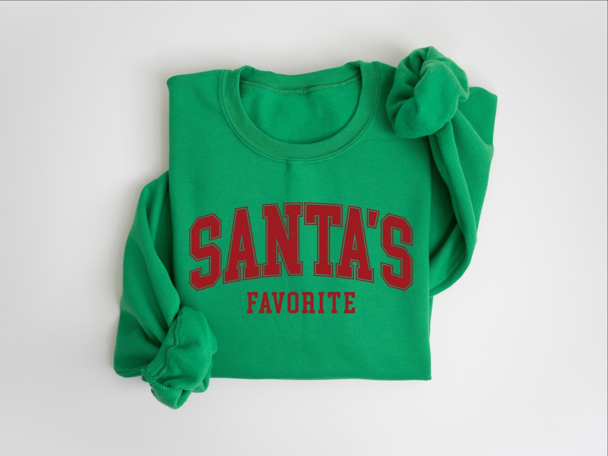 H9NEKO "Santa's Favorite" Christmas Sweatshirt - Funny Womens Gift