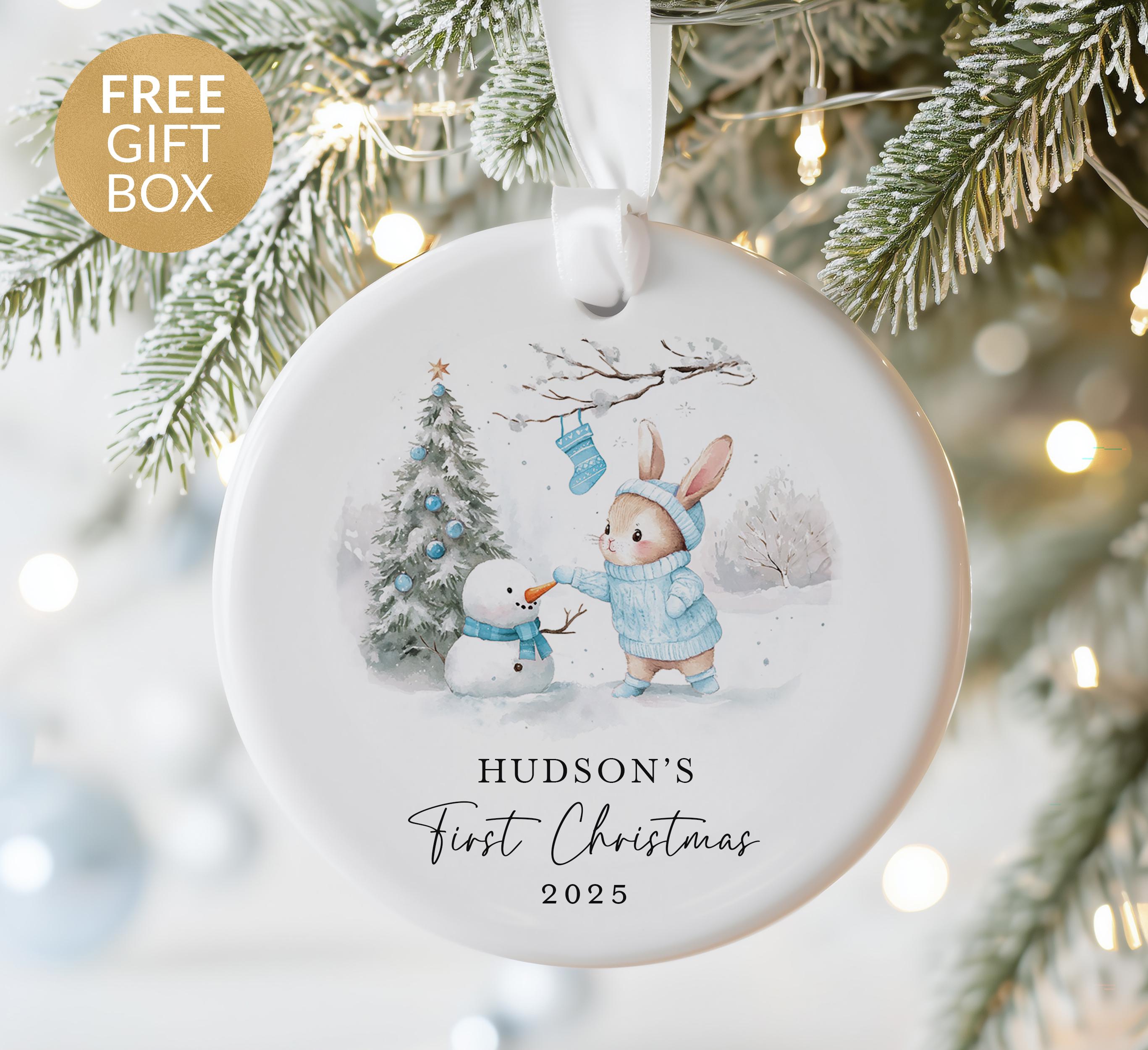 Custom Newborn Keepsake Ornament – Baby Boy or Girl Gift