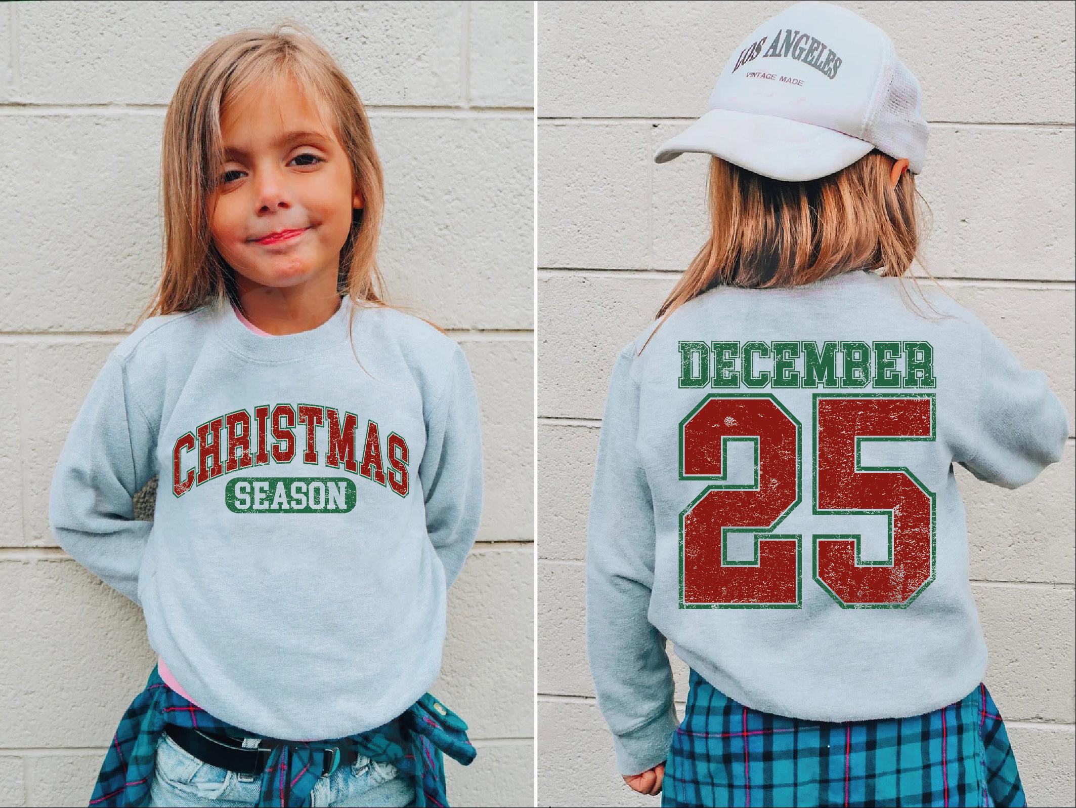 H9Neko Retro Christmas Hoodie – Family Matching December 25 Xmas Gift