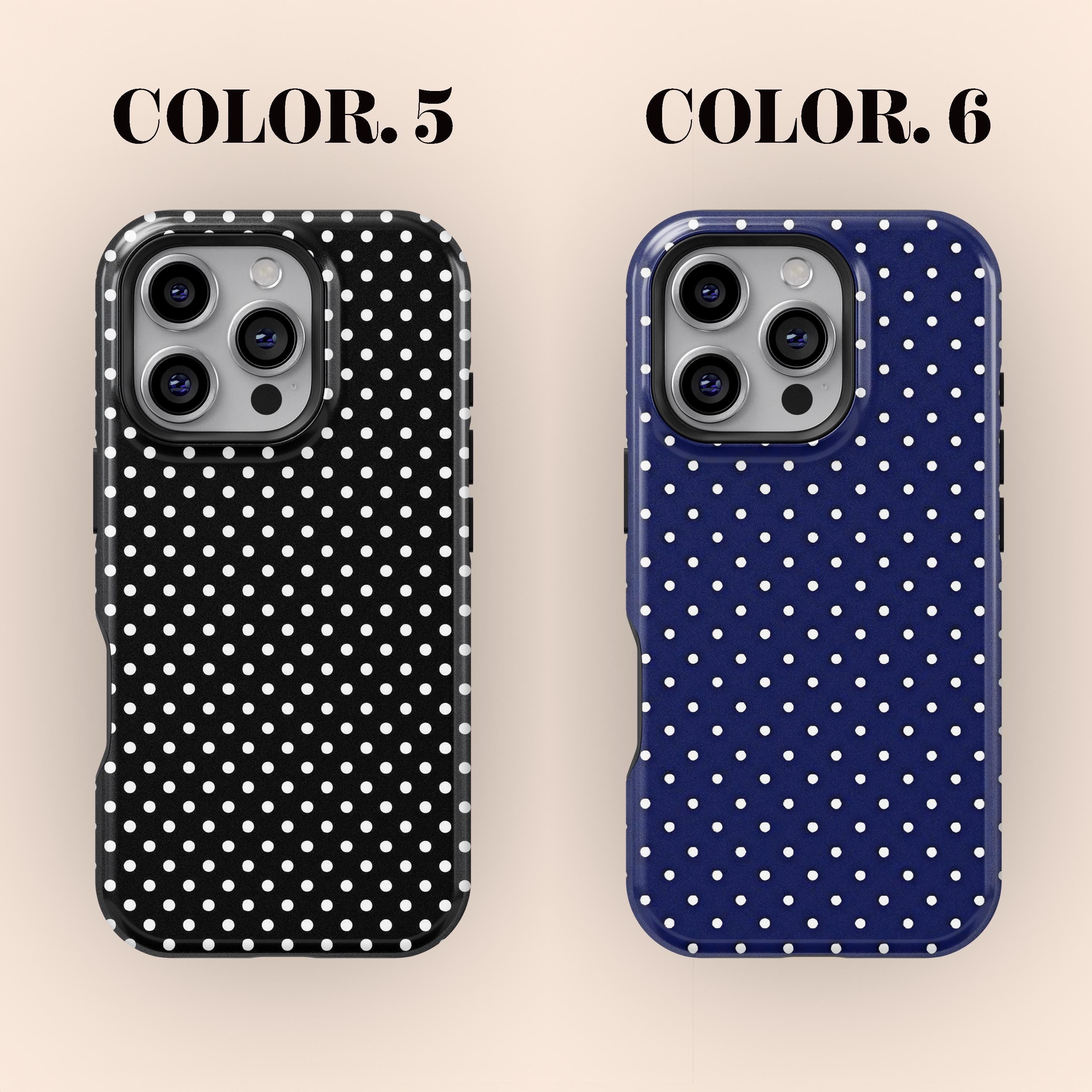 Polka Dot Cute Soft Girl Phone Case – Y2K Aesthetic Cover for iPhone 17/16/15/14/13/12 Pro Max| H9Neko
