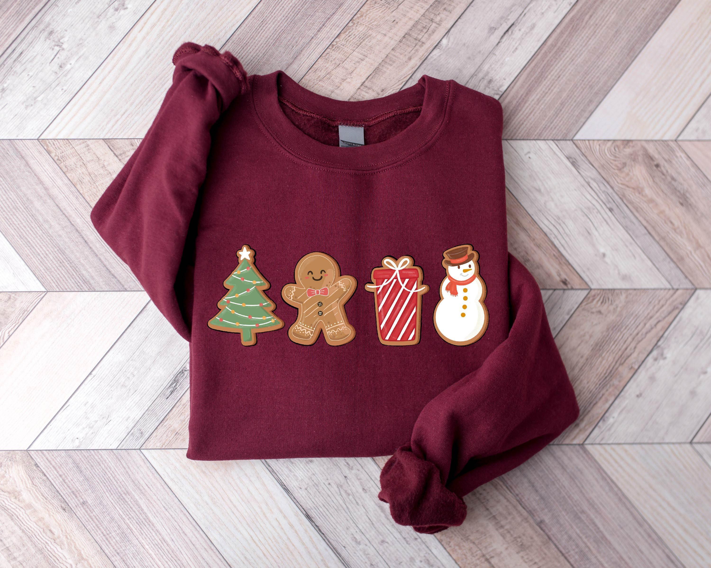 Cute Gingerbread Cookies Sweatshirt – Merry Christmas Womens Holiday Sweater | H9Neko