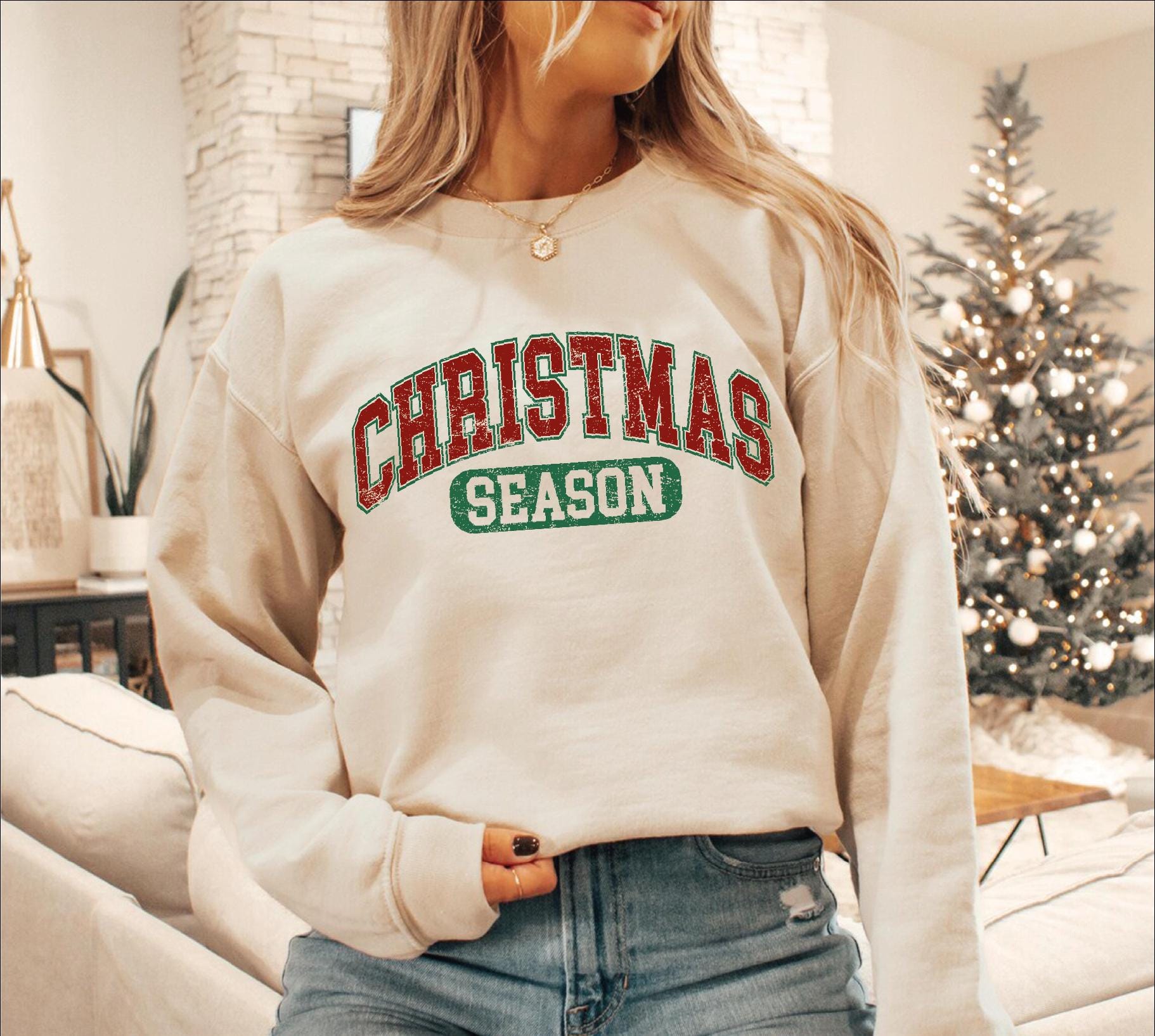 H9Neko Retro Christmas Hoodie – Family Matching December 25 Xmas Gift