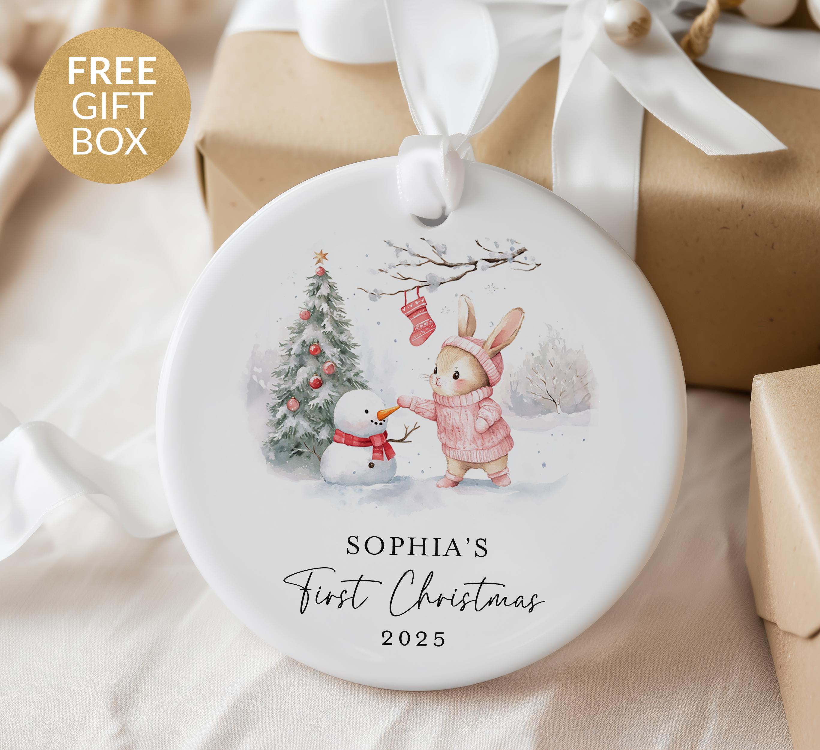 Custom Newborn Keepsake Ornament – Baby Boy or Girl Gift