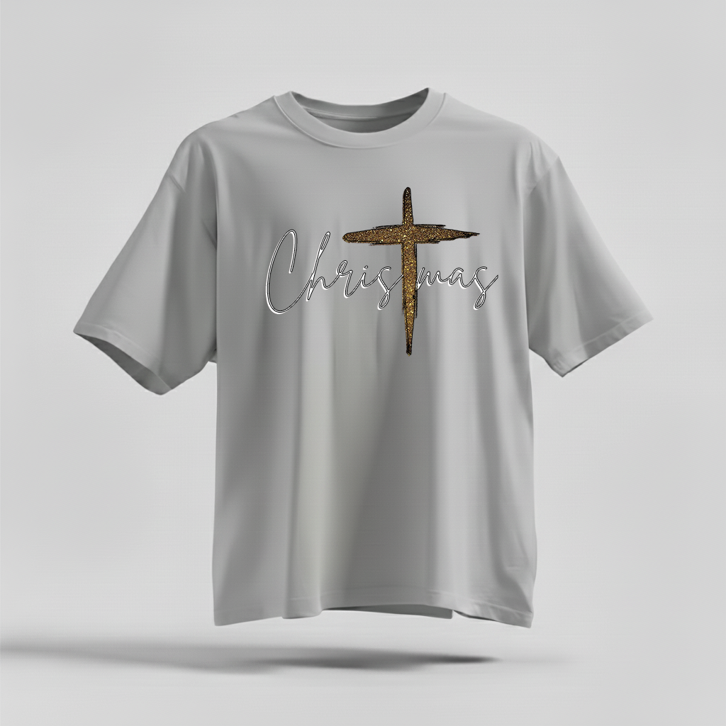 H9NEKO Christmas Cross Shirt - Family Matching Jesus T-Shirts Gift