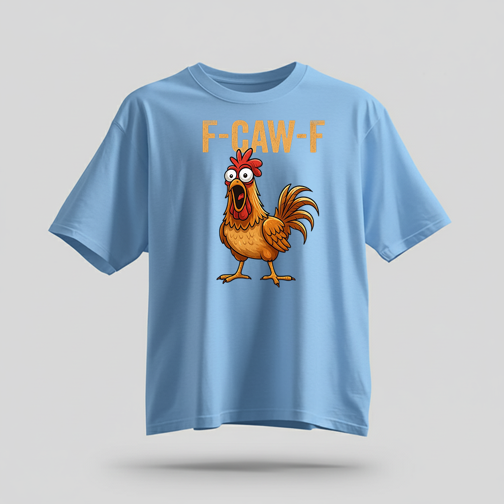 H9Neko F-Caw-F Raven Shirt – Funny Sassy Crow Graphic Tee, Gothic Bird Art T-Shirt, Moonlit Raven Gift for Bird Lover