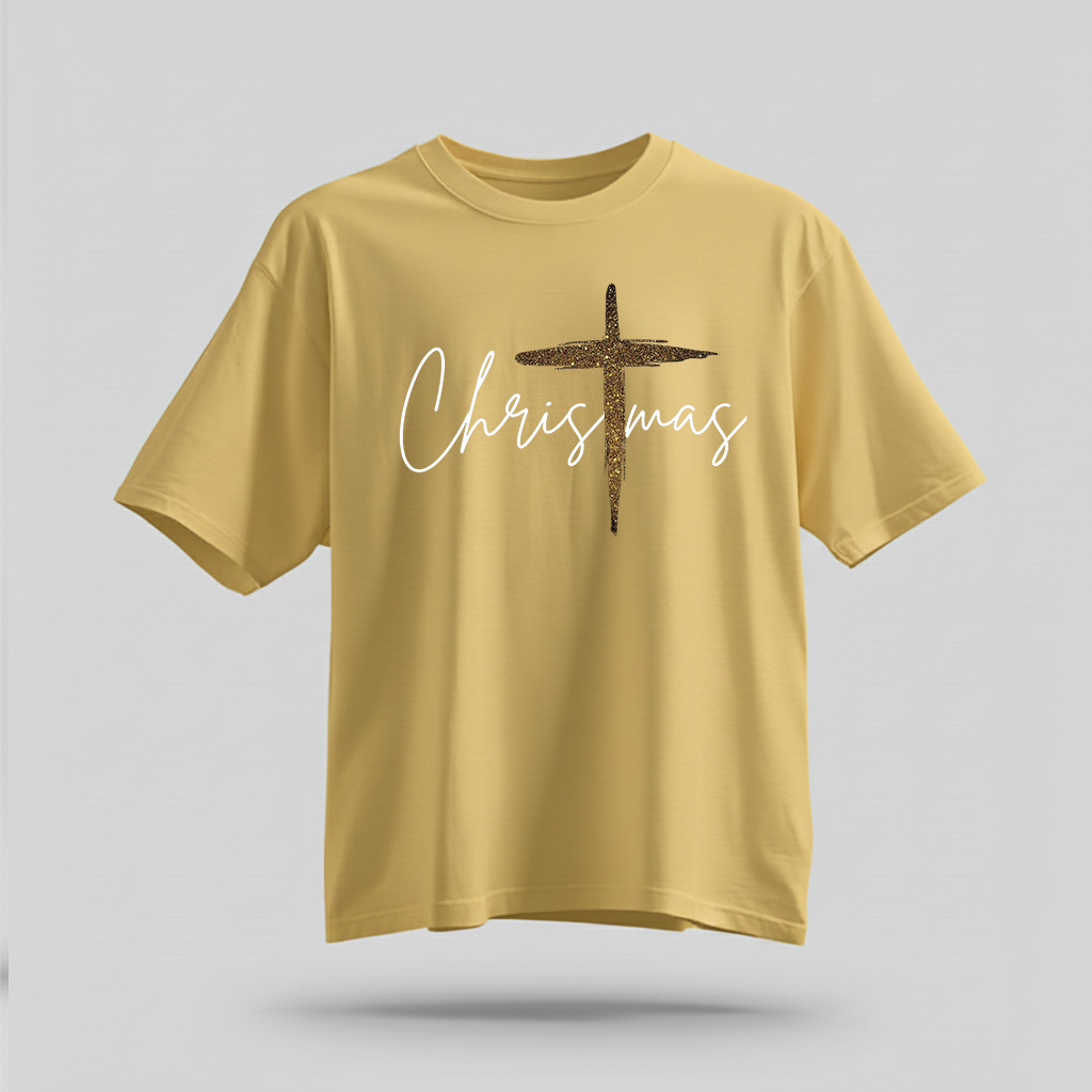 H9NEKO Christmas Cross Shirt - Family Matching Jesus T-Shirts Gift