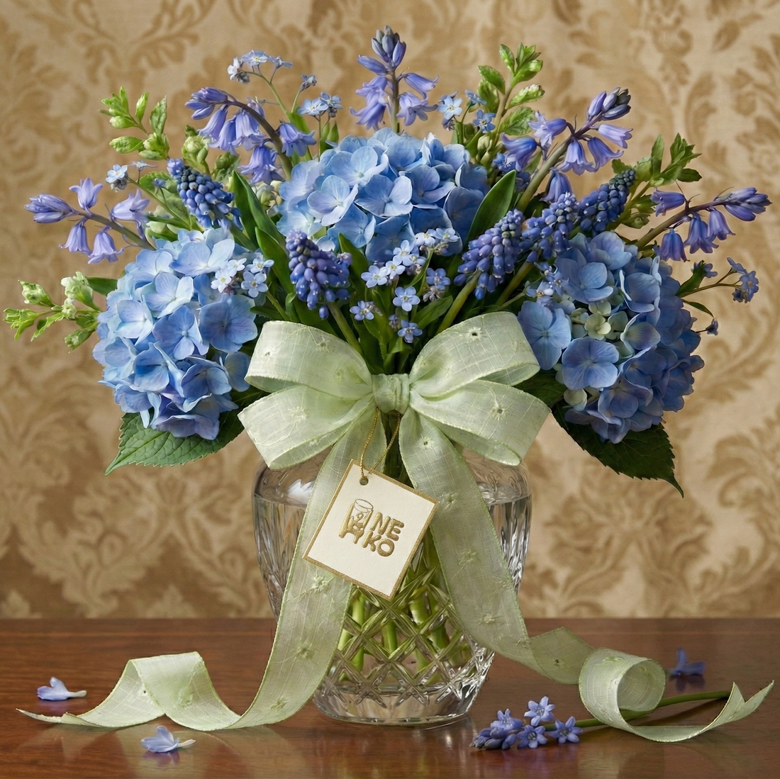 Sheer Mint Ribbon 1" x 10yd | Pastel Eyelet Floral for Wedding & Gift Wrapping |H9Neko