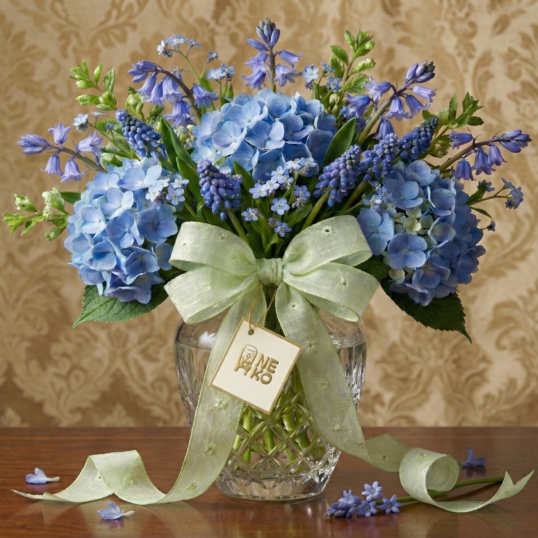 Sheer Mint Ribbon 1" x 10yd | Pastel Eyelet Floral for Wedding & Gift Wrapping |H9Neko