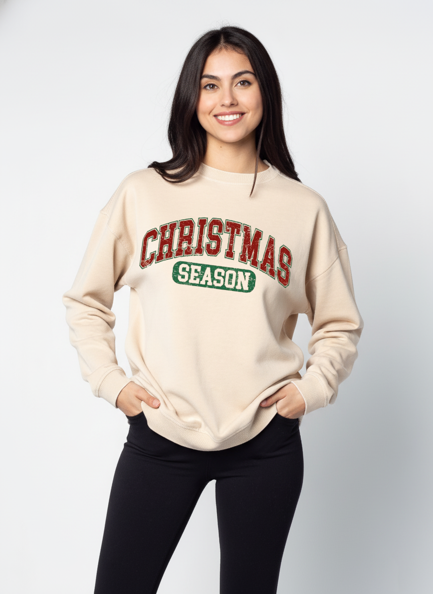 H9Neko Christmas Sweatshirt – Retro December 25 Family Matching Holiday Gift