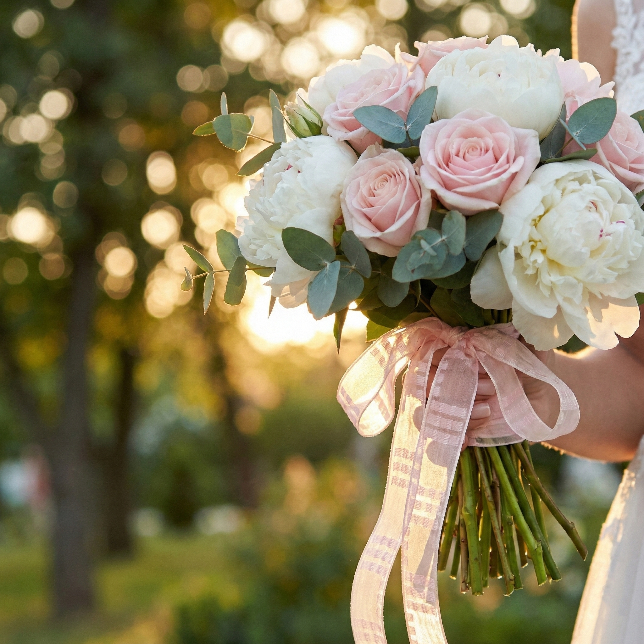 Blush Pink Textured Stripe Ribbon 1" x 10yd | Romantic Summer Wedding & Baby Shower Decor | H9Neko