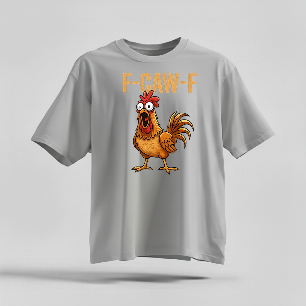 H9Neko F-Caw-F Raven Shirt – Funny Sassy Crow Graphic Tee, Gothic Bird Art T-Shirt, Moonlit Raven Gift for Bird Lover