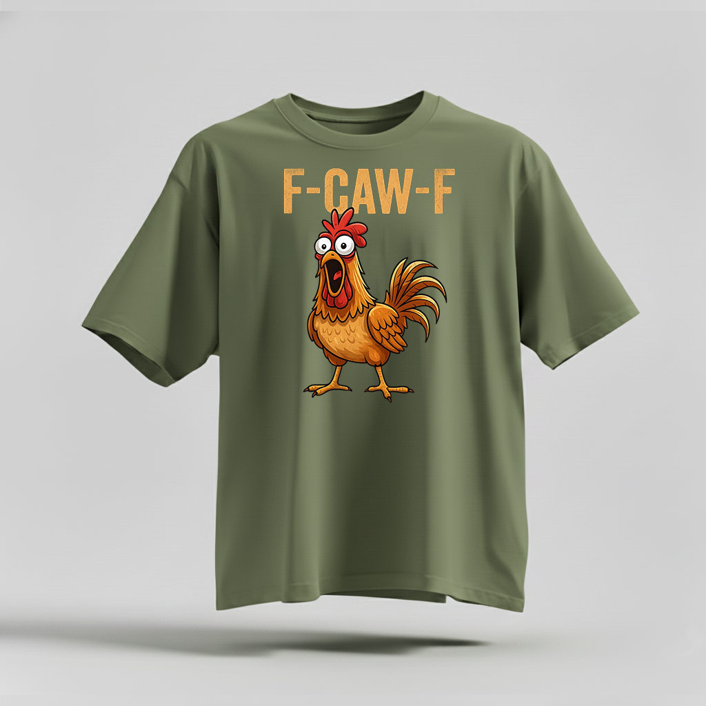 H9Neko F-Caw-F Raven Shirt – Funny Sassy Crow Graphic Tee, Gothic Bird Art T-Shirt, Moonlit Raven Gift for Bird Lover