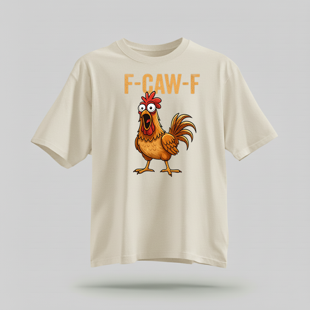 H9Neko F-Caw-F Raven Shirt – Funny Sassy Crow Graphic Tee, Gothic Bird Art T-Shirt, Moonlit Raven Gift for Bird Lover