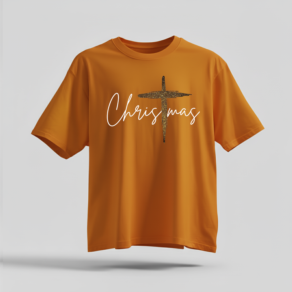 H9NEKO Christmas Cross Shirt - Family Matching Jesus T-Shirts Gift