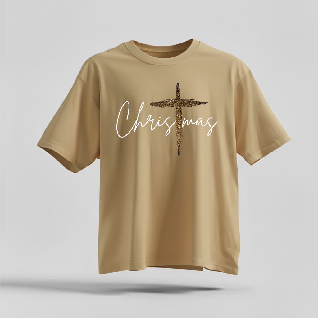 H9NEKO Christmas Cross Shirt - Family Matching Jesus T-Shirts Gift