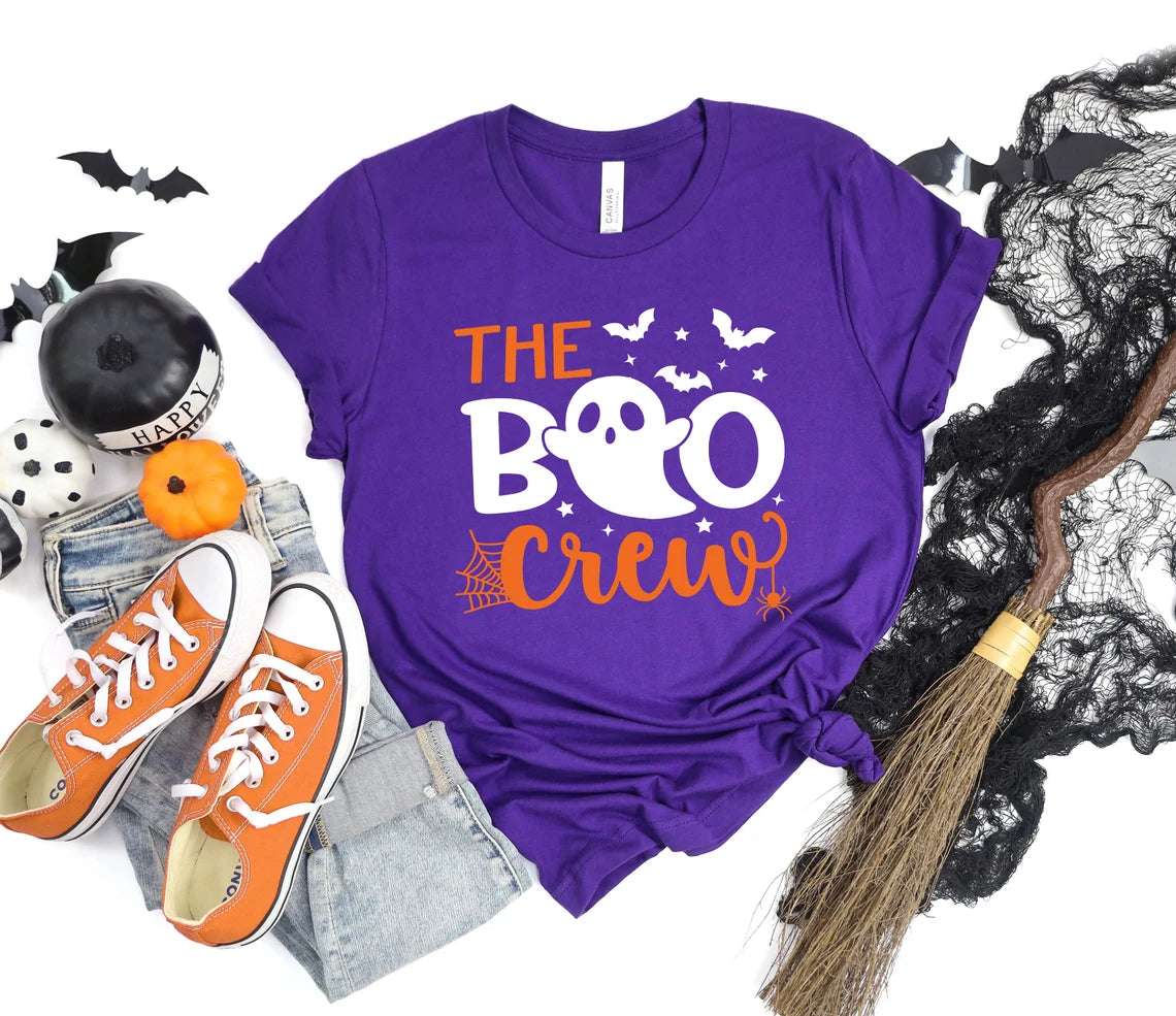 The Boo Crew Shirts, Custom Halloween Shirts, Kids Halloween Shirts, Halloween Party Shirts, Family Matching Shirts, Ghost Shirt