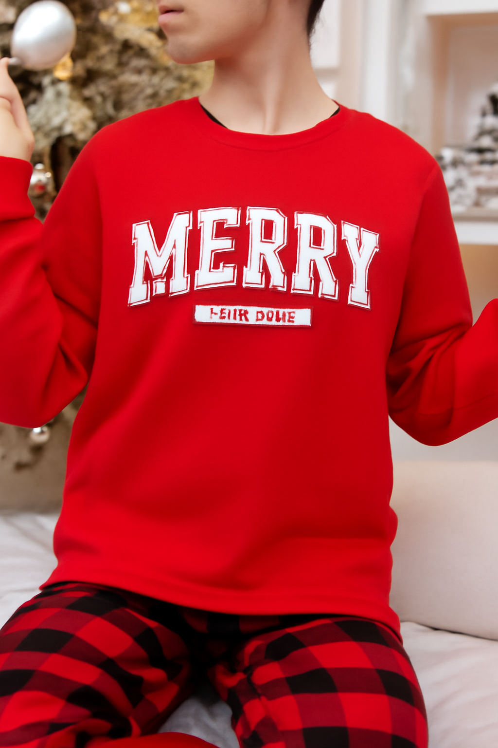 Merry Christmas Sweatshirt – Family Matching Holiday Sweater, Cozy Winter Gift by H9Neko
